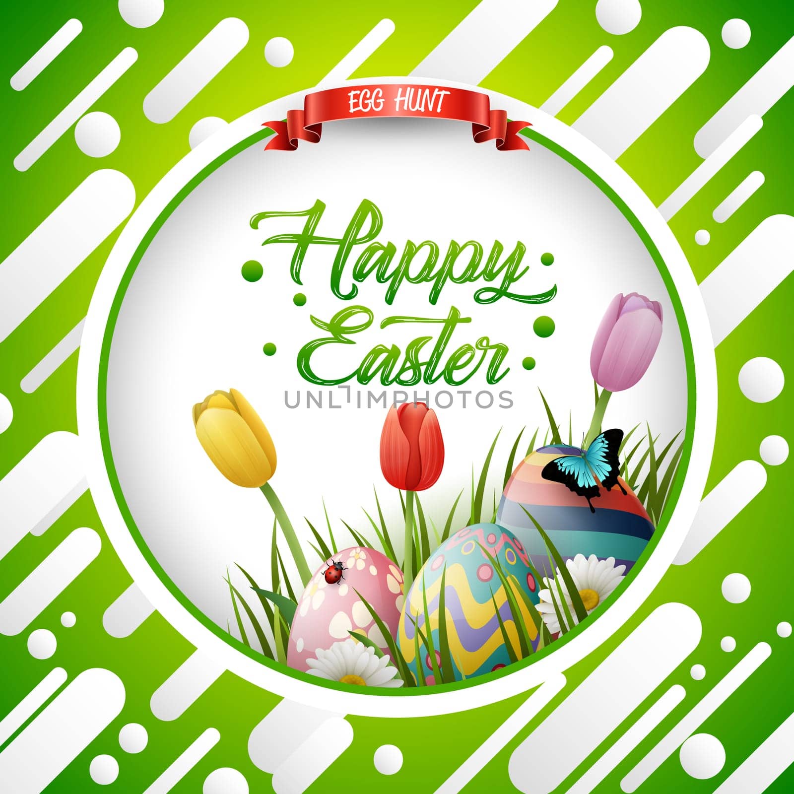 Beautiful easter egg background