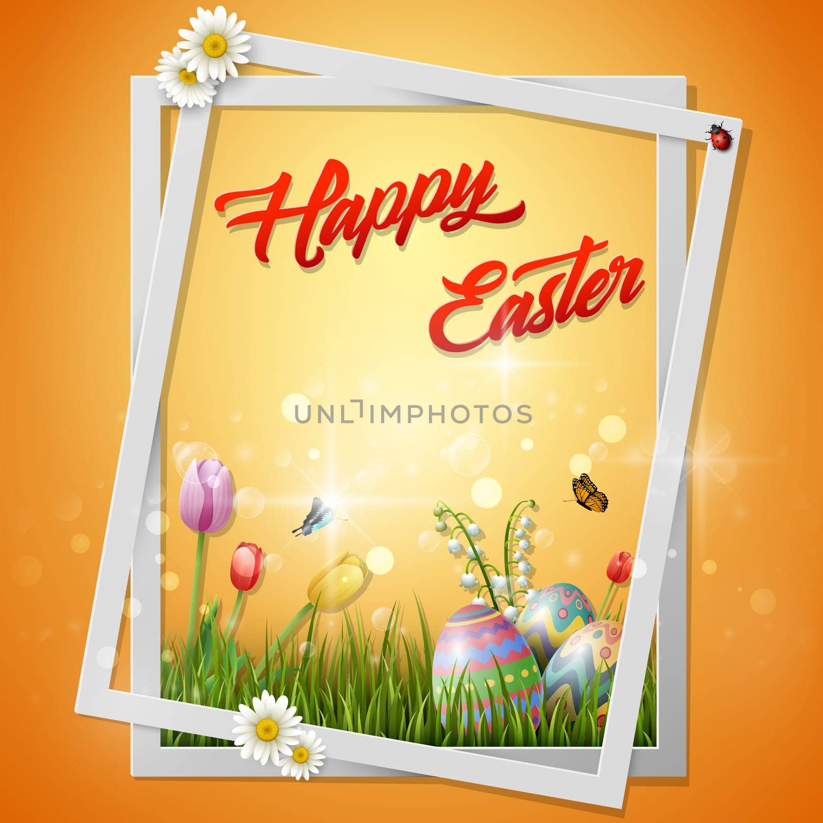 Beautiful easter egg background