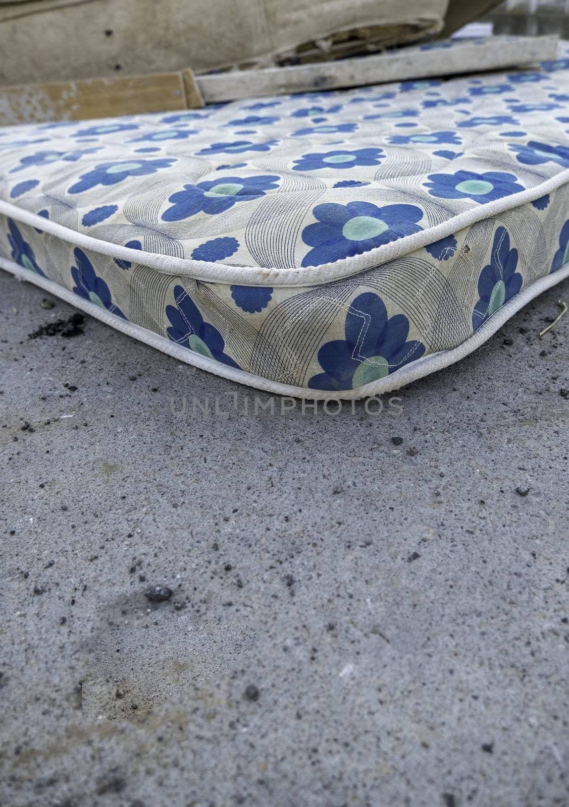 Detail of furniture thrown away