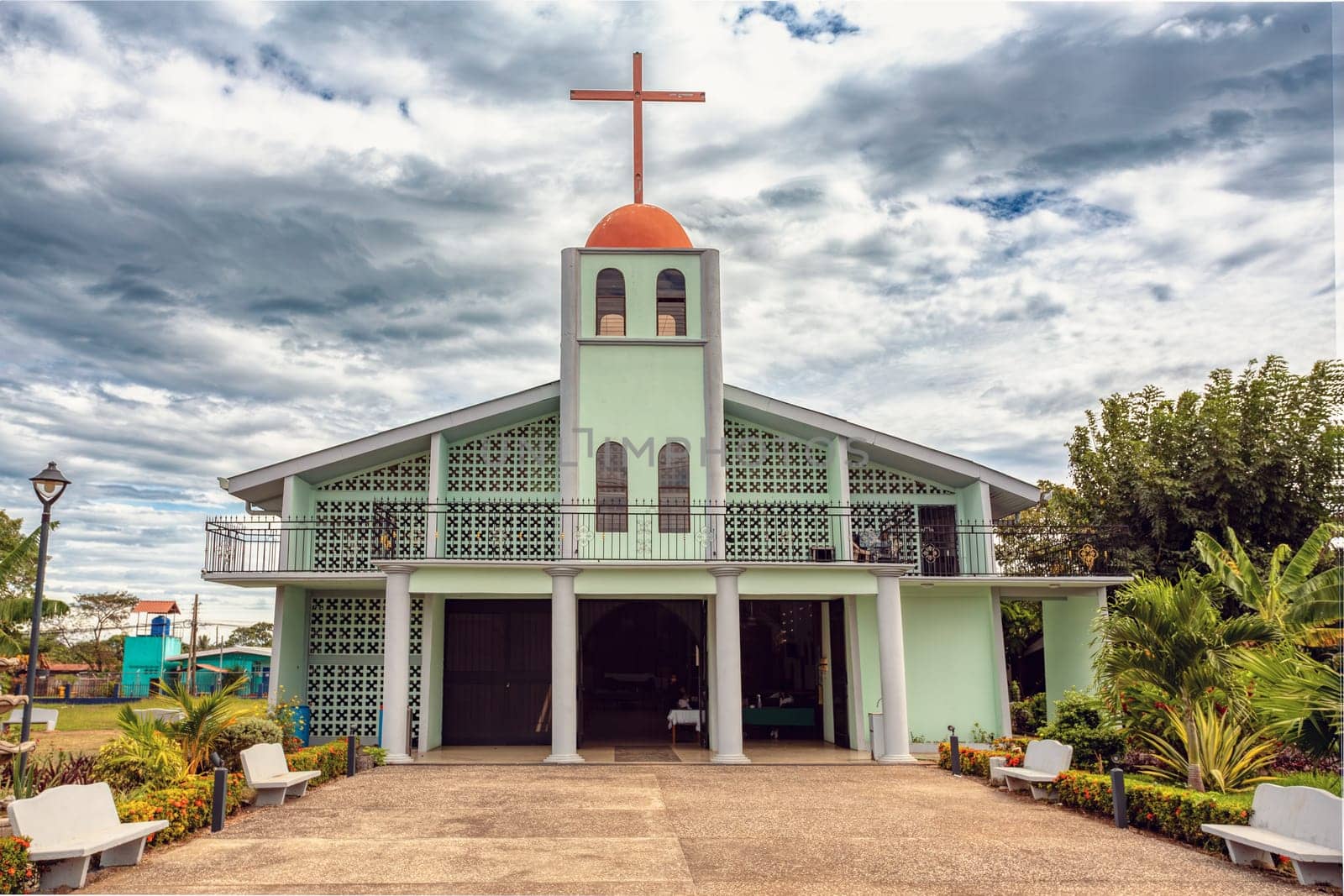 Small church Parroquia San Juan Bautista, Carrillo, Guanacaste, Costa Rica