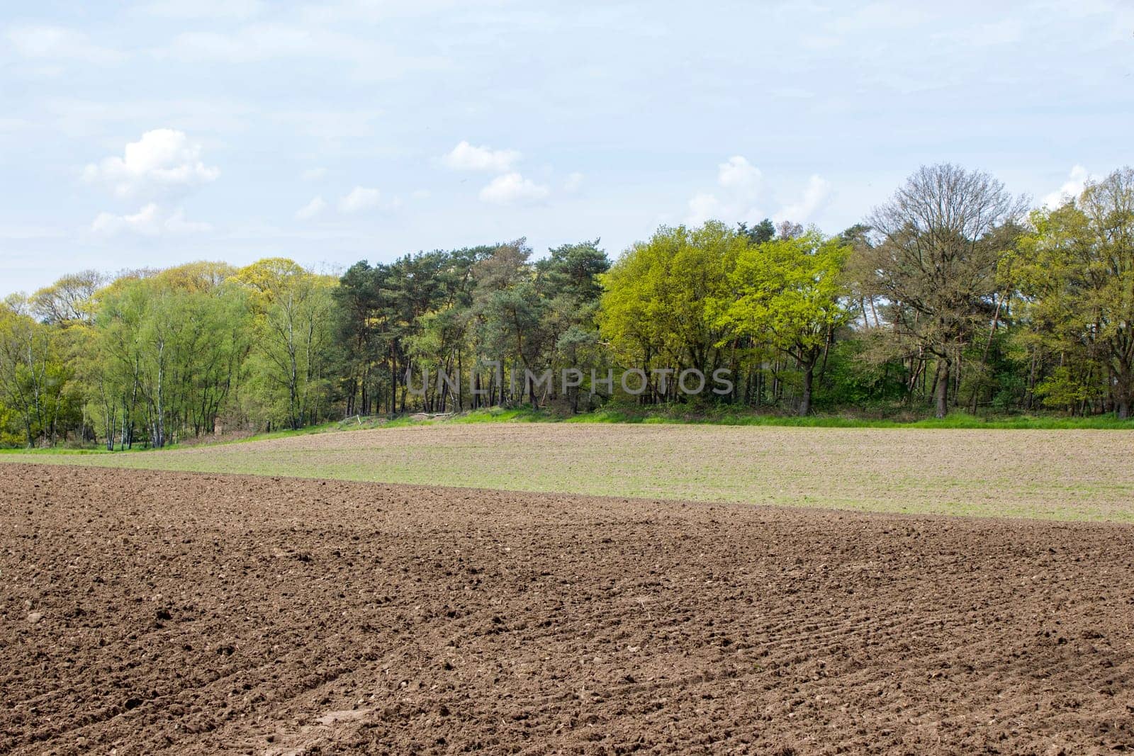 German countryside landscape, Lower Rhine Region, Germany