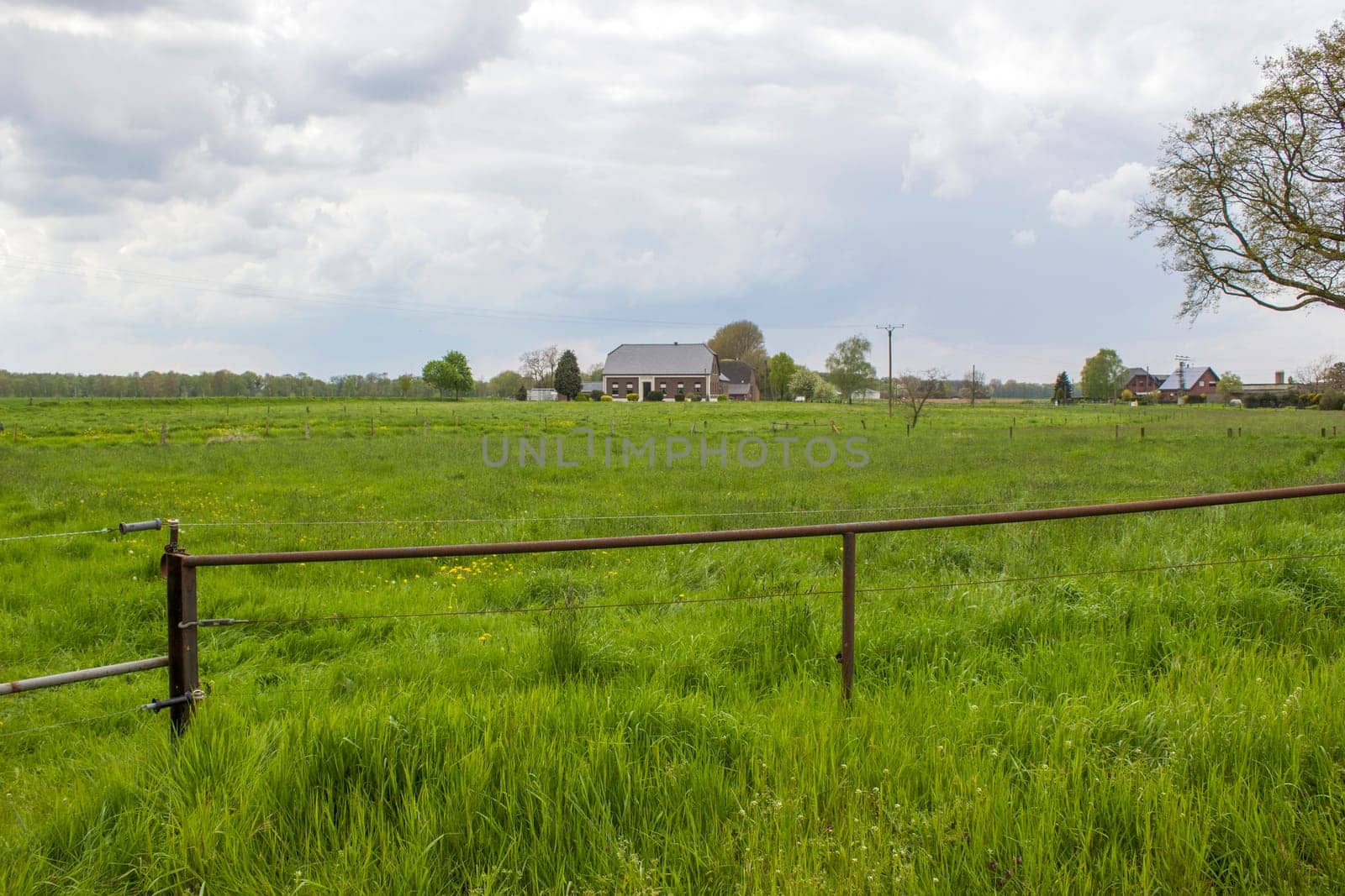 German countryside landscape, Lower Rhine Region, Germany