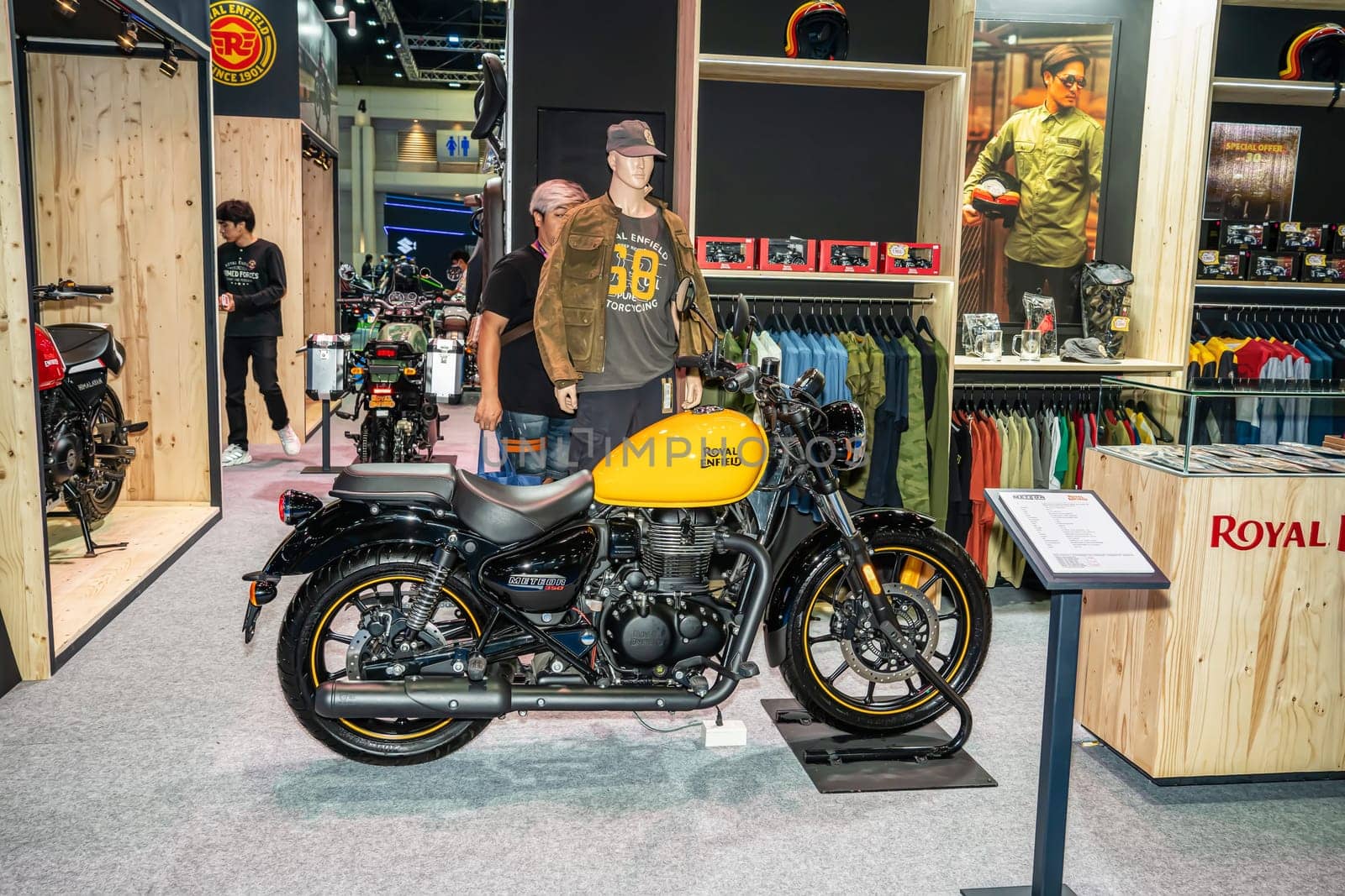 Nonthaburi, Thailand - APR 2, 2023 Motorcycle at The 44th Bangkok international motor show 2023 at IMPACT Arena, Muang Thong Thani, Nonthaburi, Thailand.