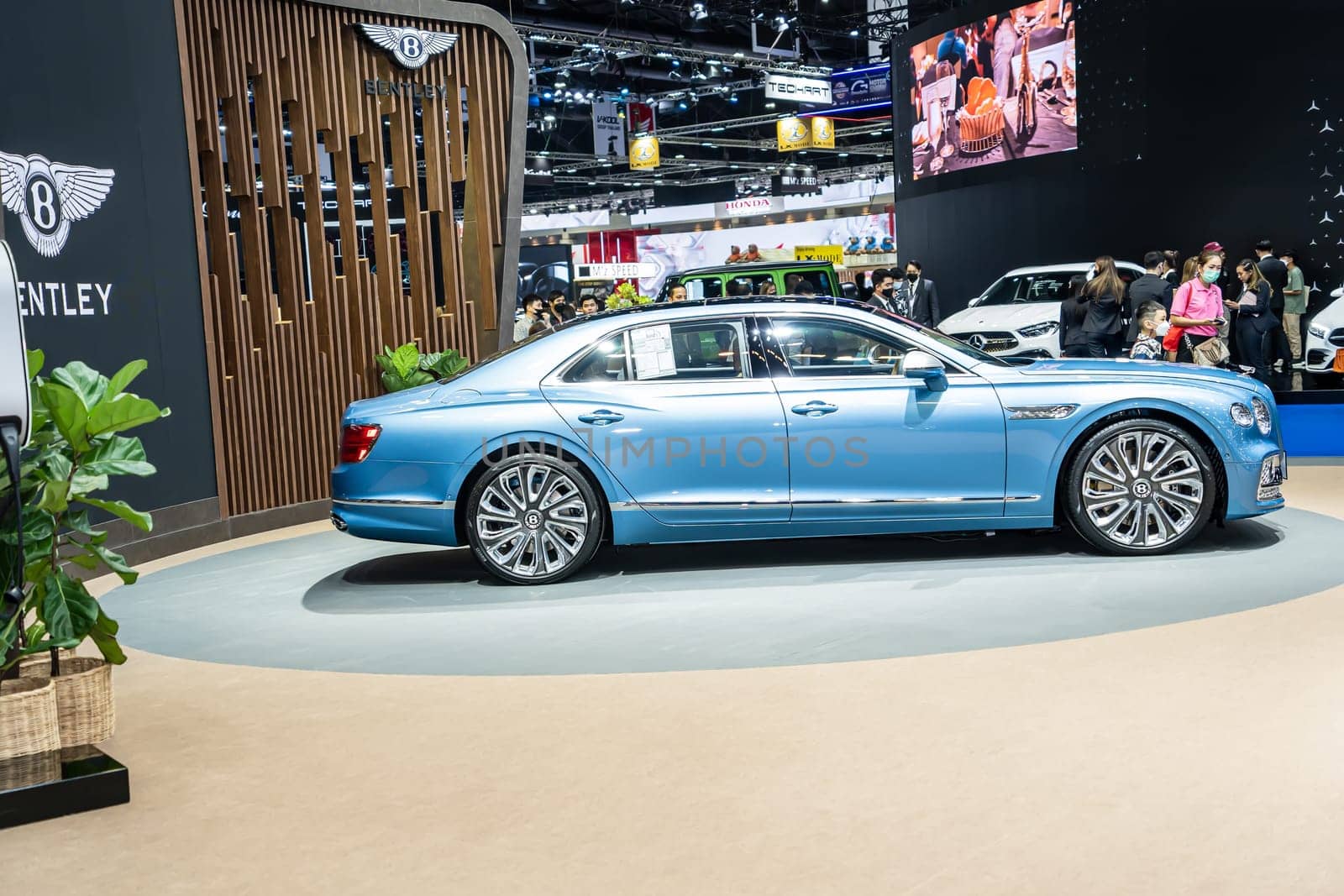 Nonthaburi, Thailand - APR 2, 2023 Car at The 44th Bangkok international motor show 2023 at IMPACT Arena, Muang Thong Thani, Nonthaburi, Thailand.