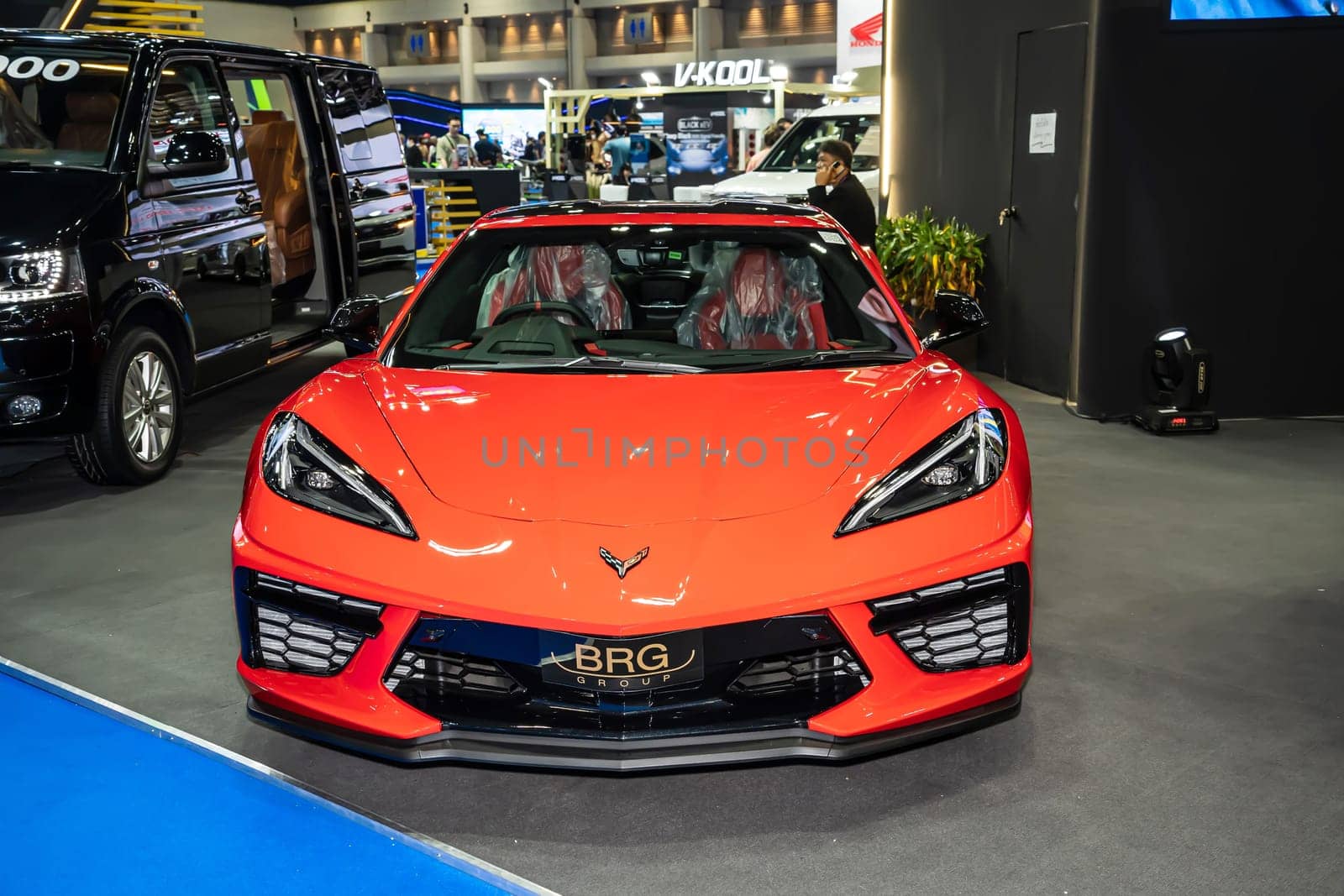 Nonthaburi, Thailand - APR 2, 2023 Car at The 44th Bangkok international motor show 2023 at IMPACT Arena, Muang Thong Thani, Nonthaburi, Thailand.
