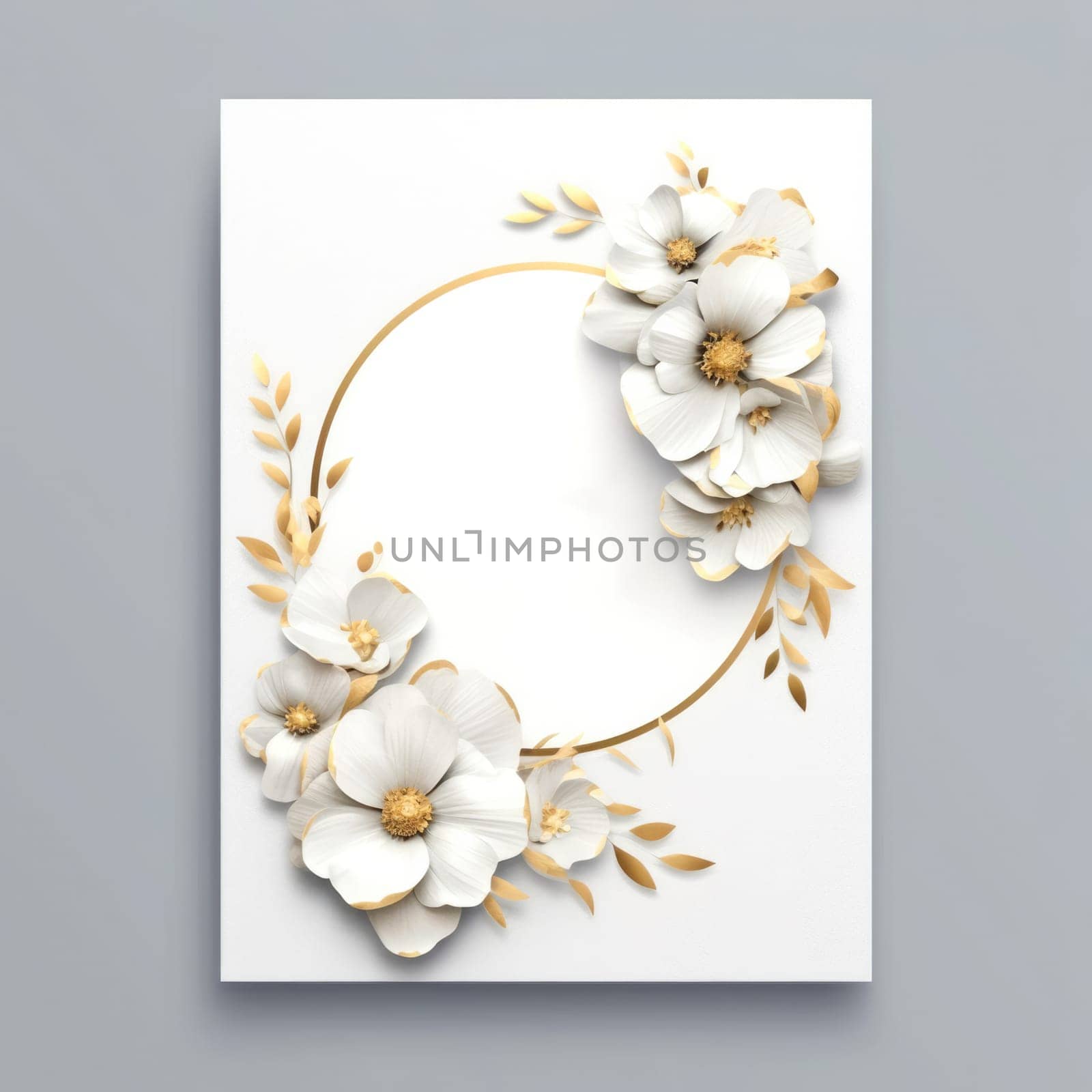 design wedding invitation or card template with watercolor beautiful floral pattern.