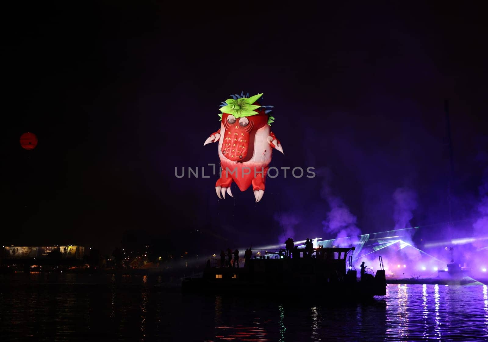 Cracow, Poland - June 4, 2022: Great Dragon Parade. The Great Outdoor Show on the Vistula River.