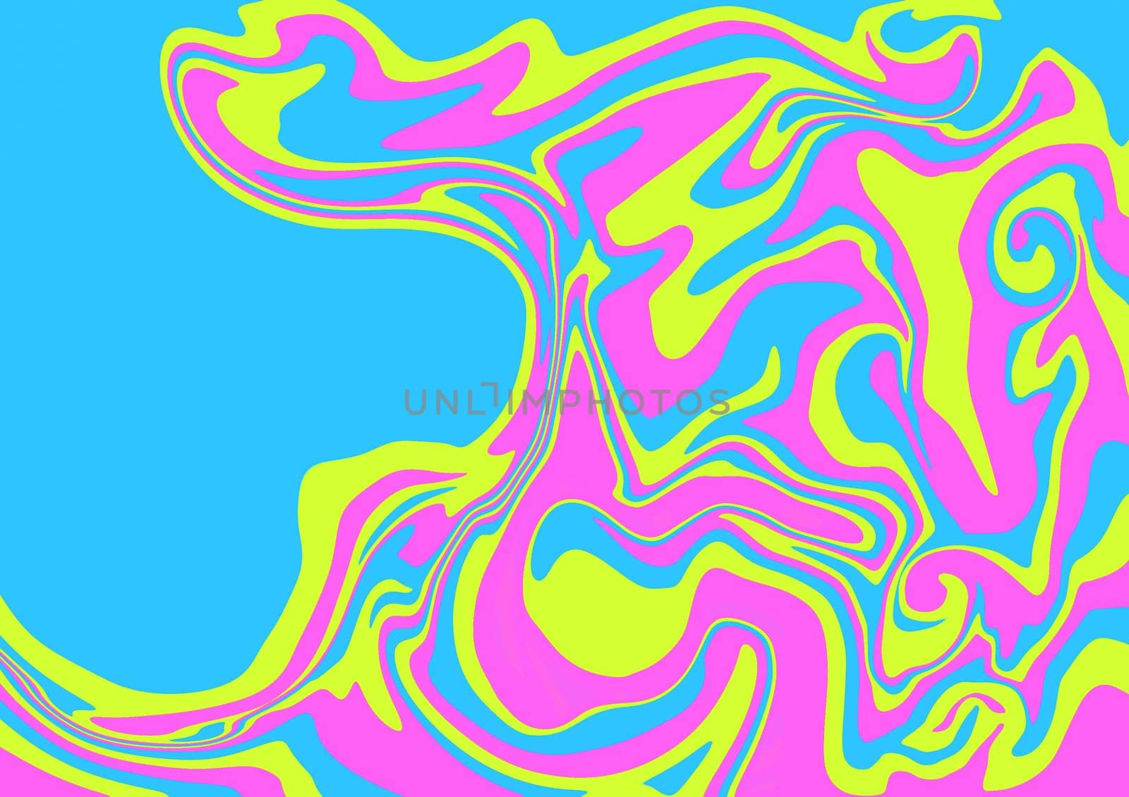 Abstract fluid liquid background for cover,banner,template,flyer. Yellow, pink and blue color design