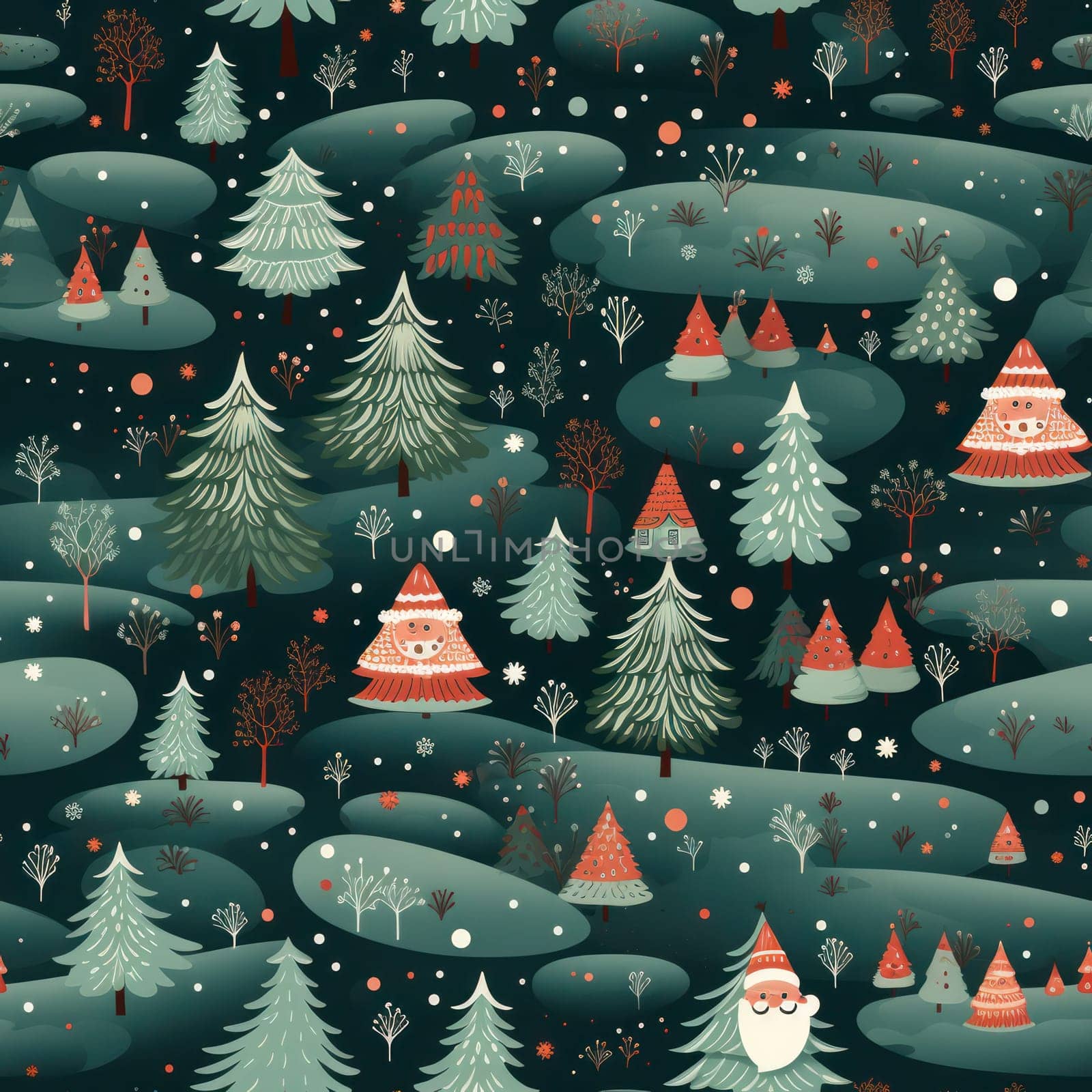 seamless pattern on a Christmas theme.