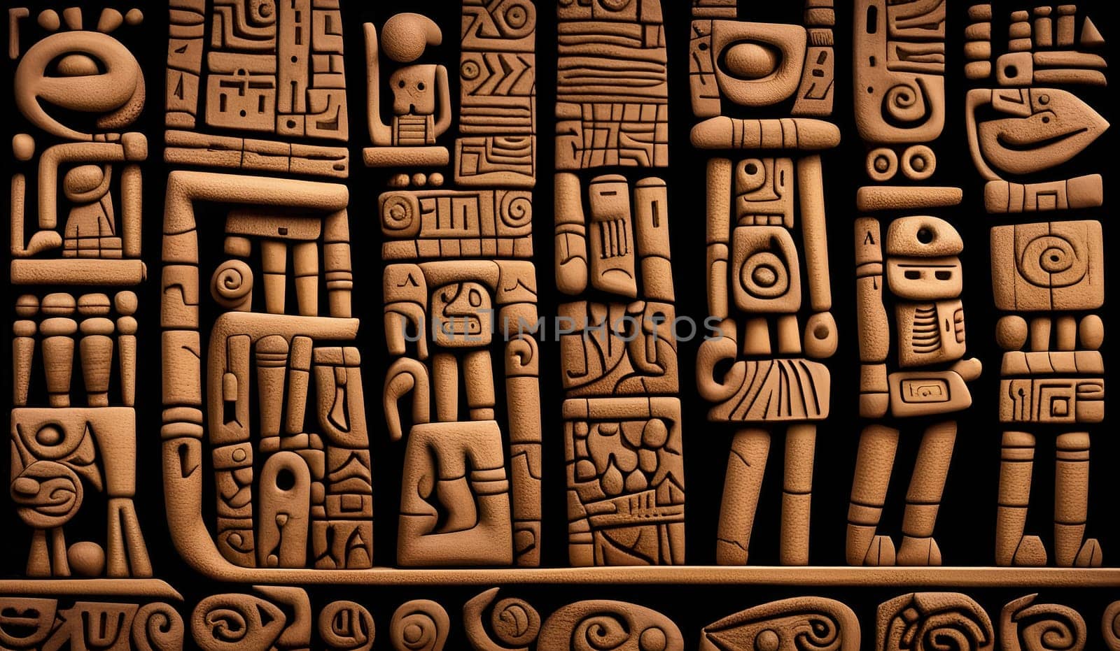 Abstract composition - Remembrance of a mythical land