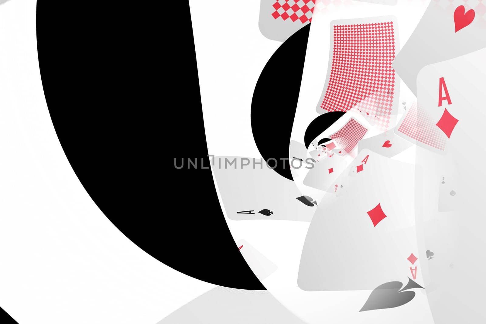 Illustration of a Background with Casino Elements. Concept of betting, gamble, game.