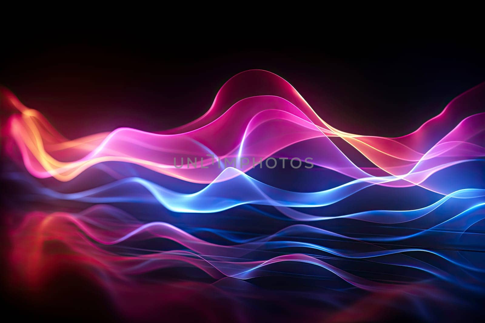 Lighting motion blur abstract waves colorfull background.