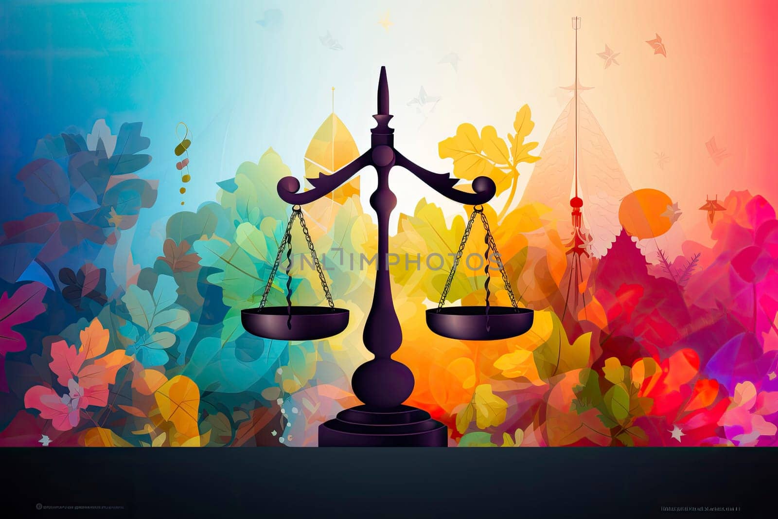 Symbol of law and justice, law and justice concept.