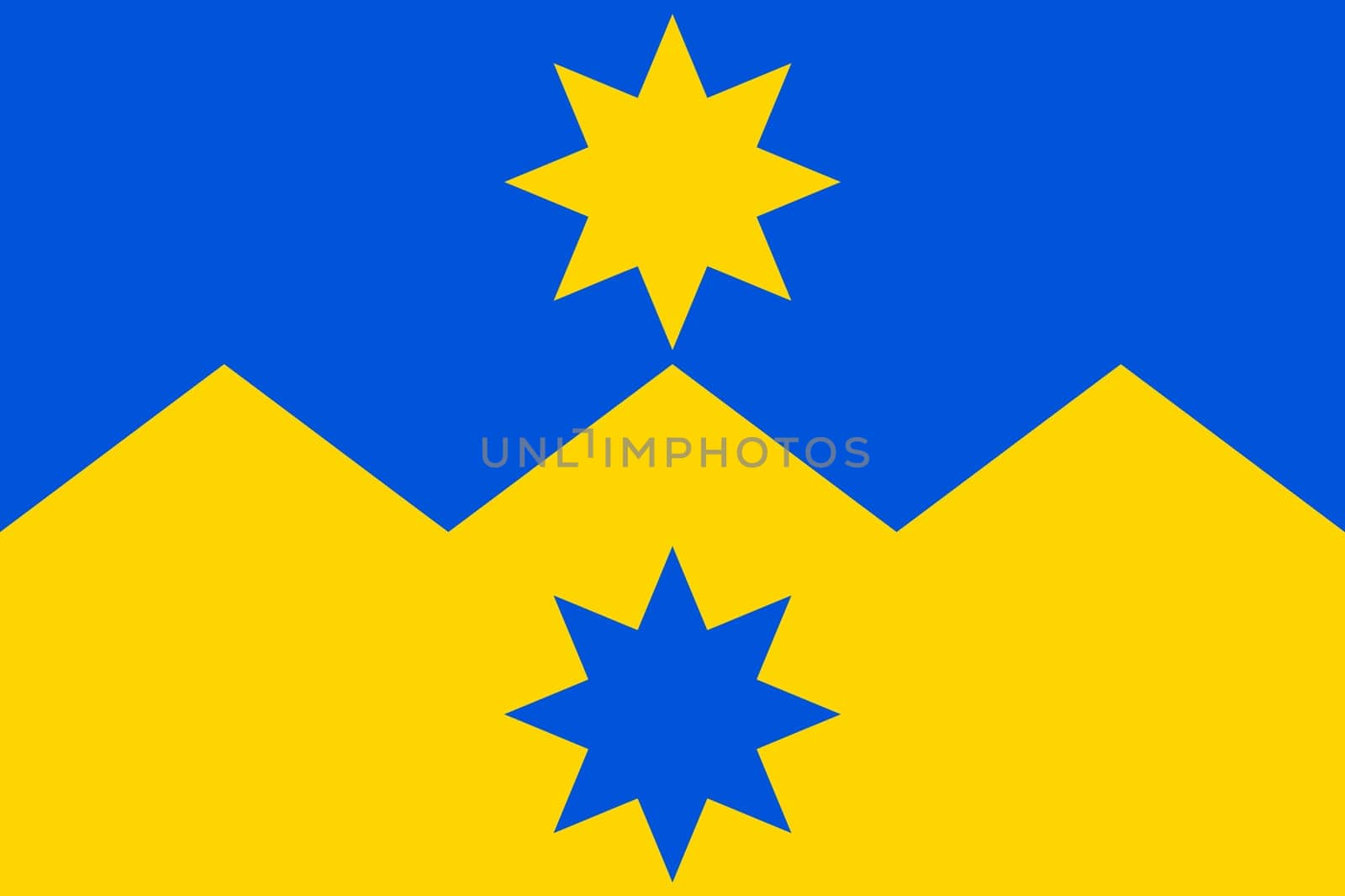 flag of otago. proportion 2:3