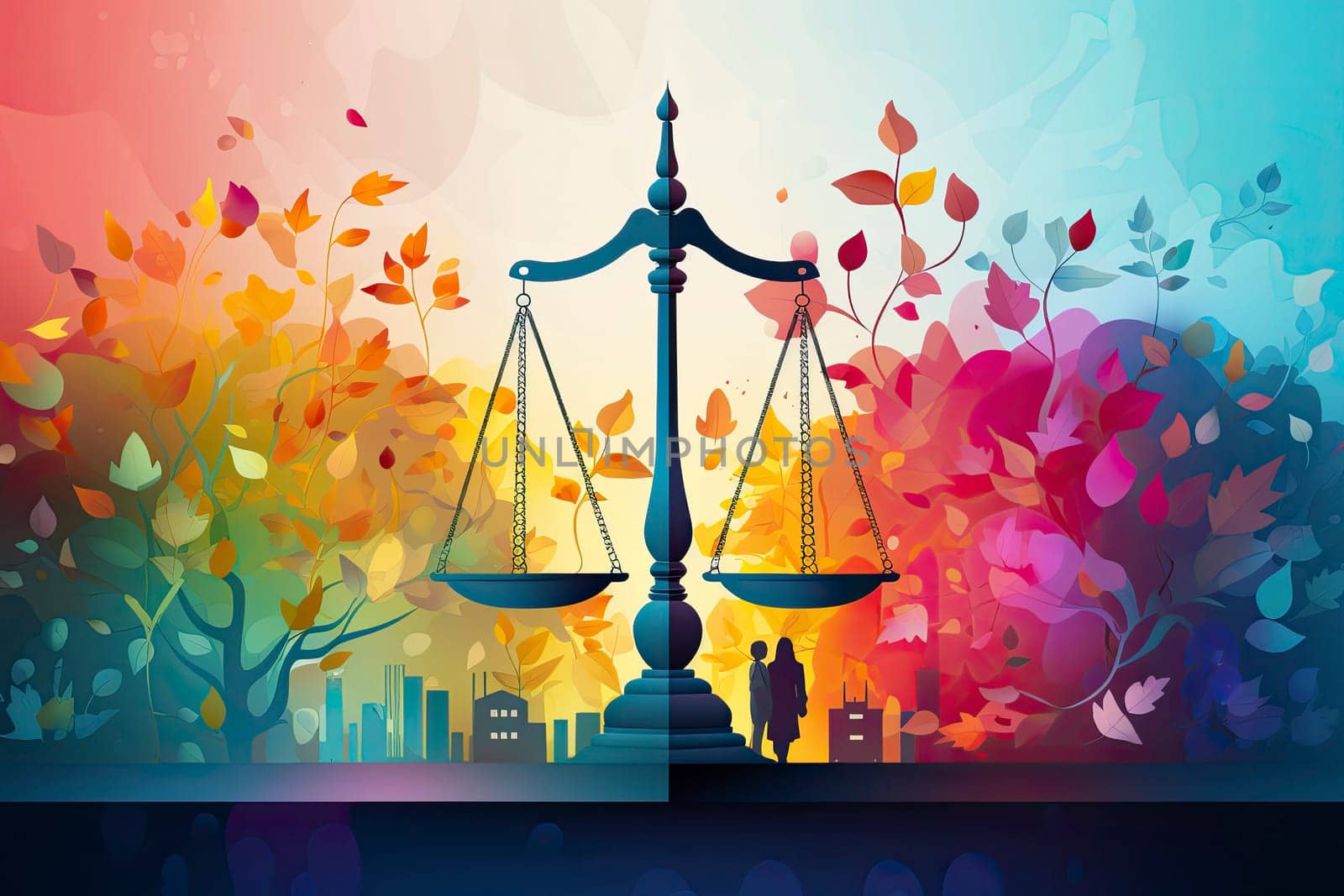 Symbol of law and justice, law and justice concept.