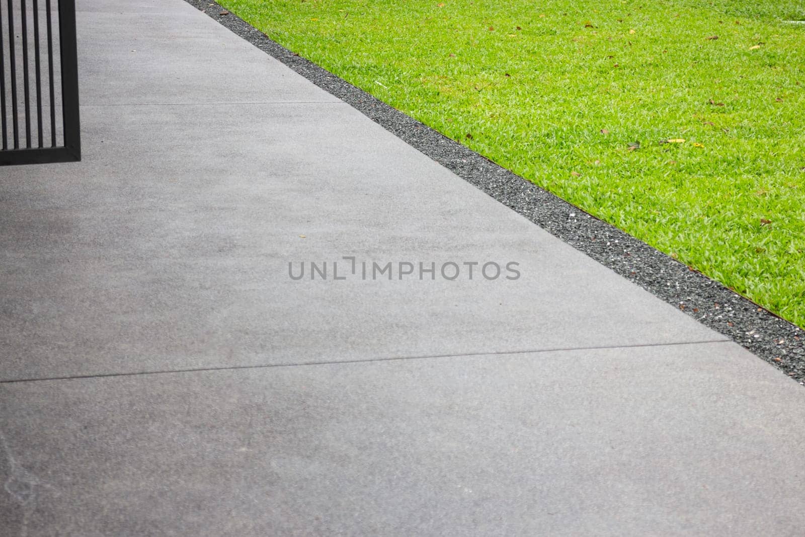 Lawn chair exterior in living space idea decoration in garden, stock photo