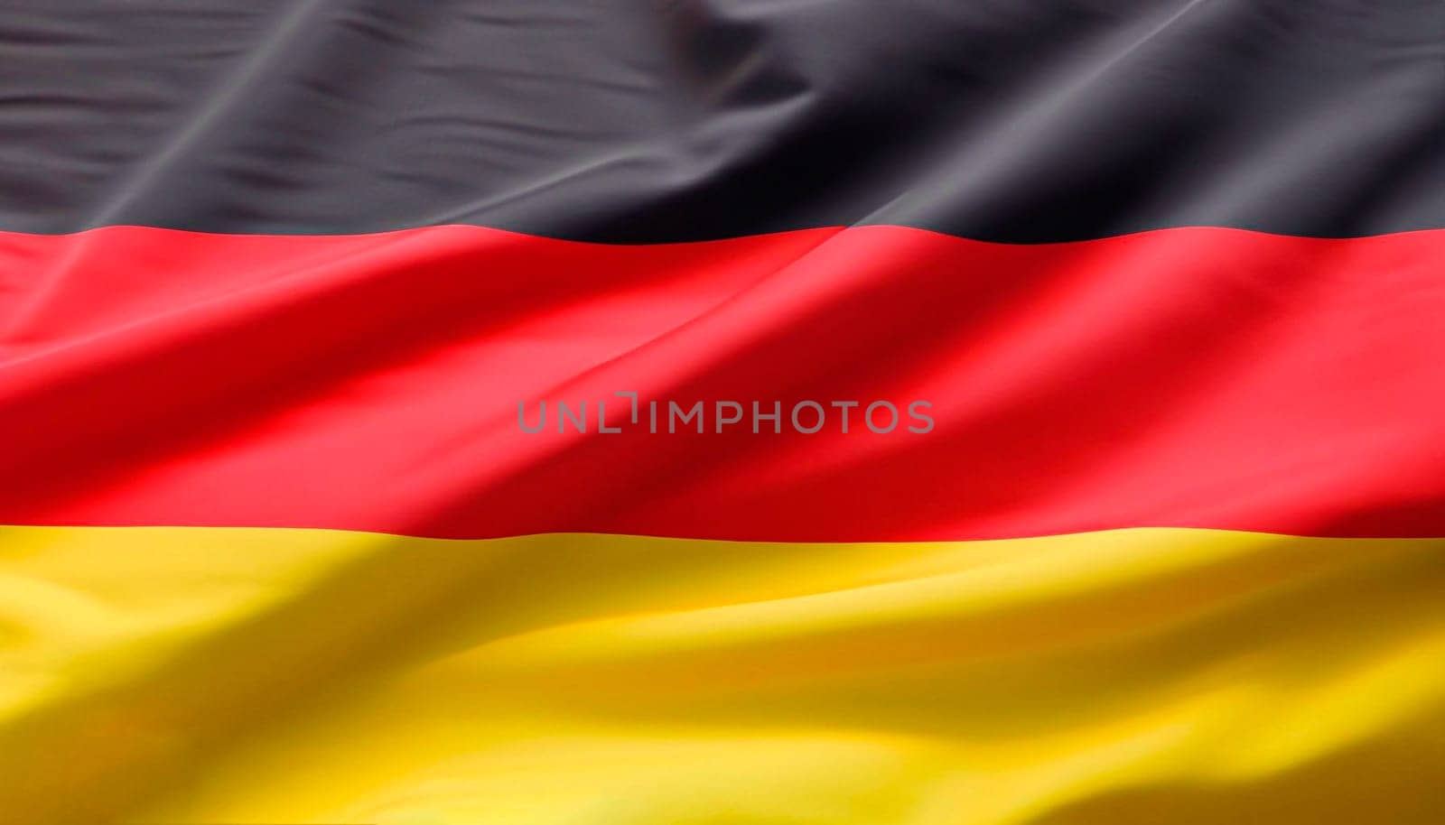 Waving national flag of Germany