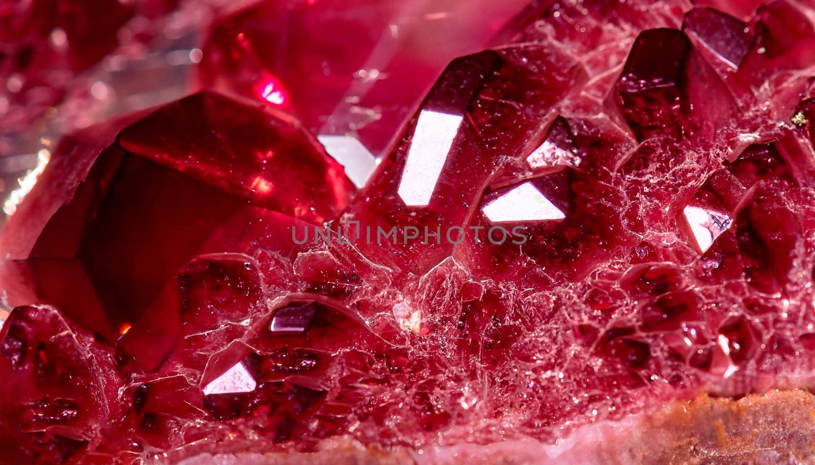 Inside of amathyst quartz geode. aquamarine natural quartz blue gem geological crystals texture background. vertical photo
