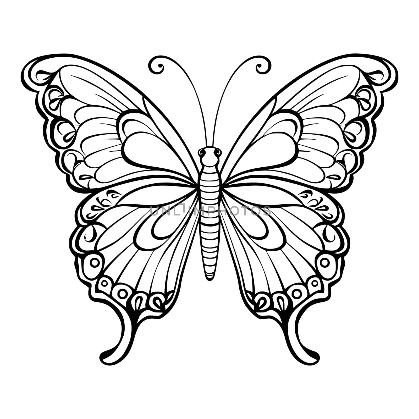 Butterflies Fly Coloring Pages Drawing For Kids