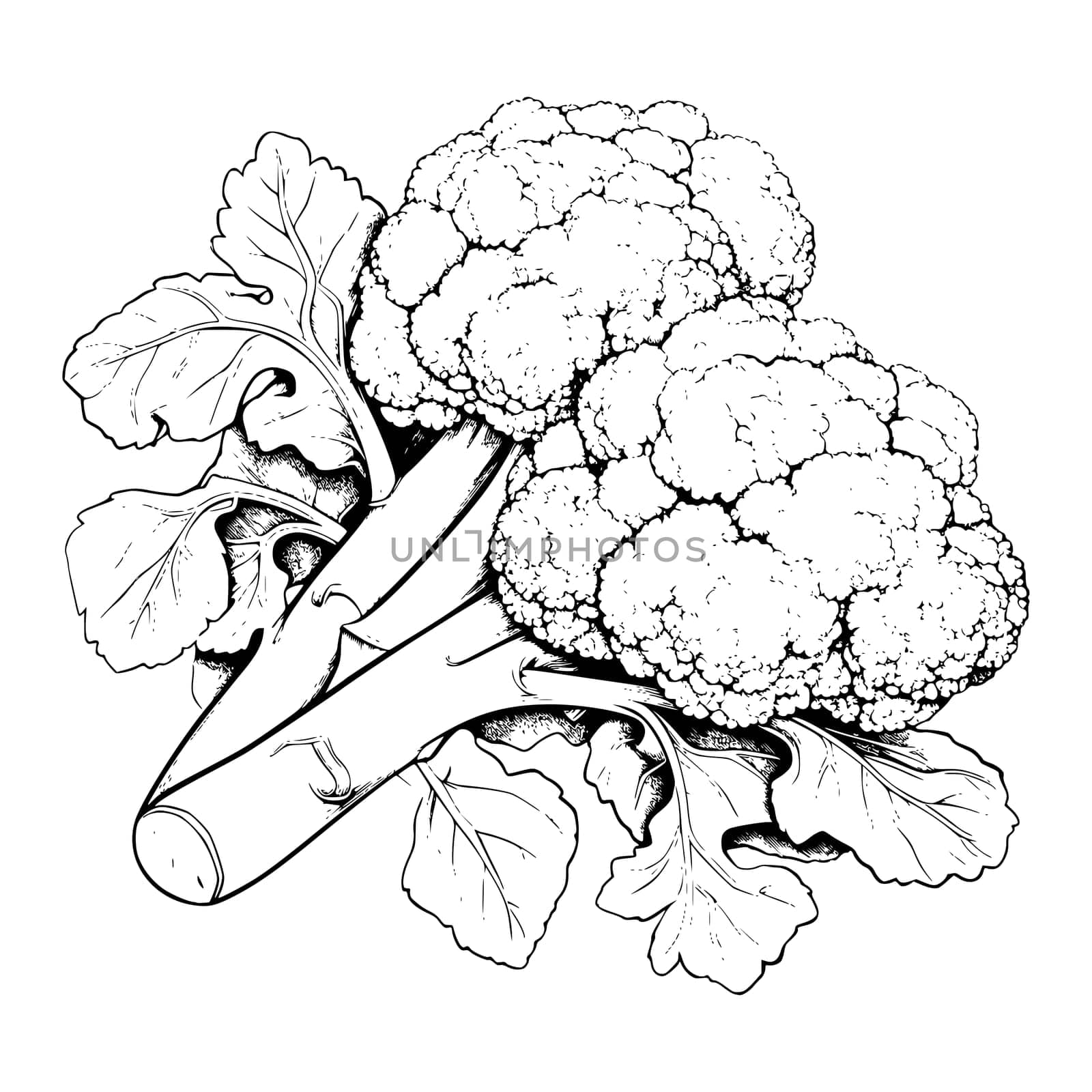 Broccoli Coloring Page for Kids