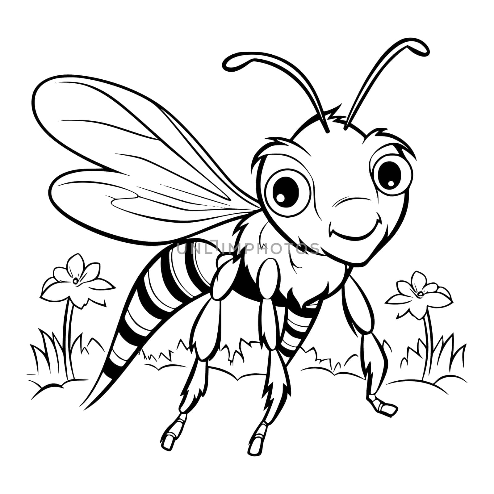 Bumblebee Coloring Page For Kids