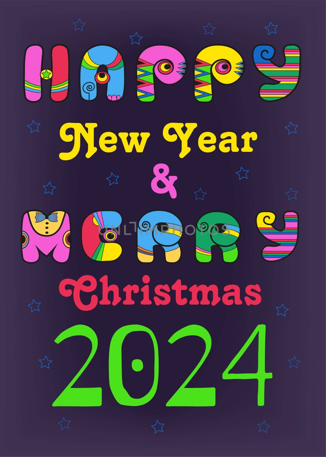 Get groovy with our Retro Disco Celebration 2024! A vibrant and colorful 60s and 70s-inspired New Year's greeting