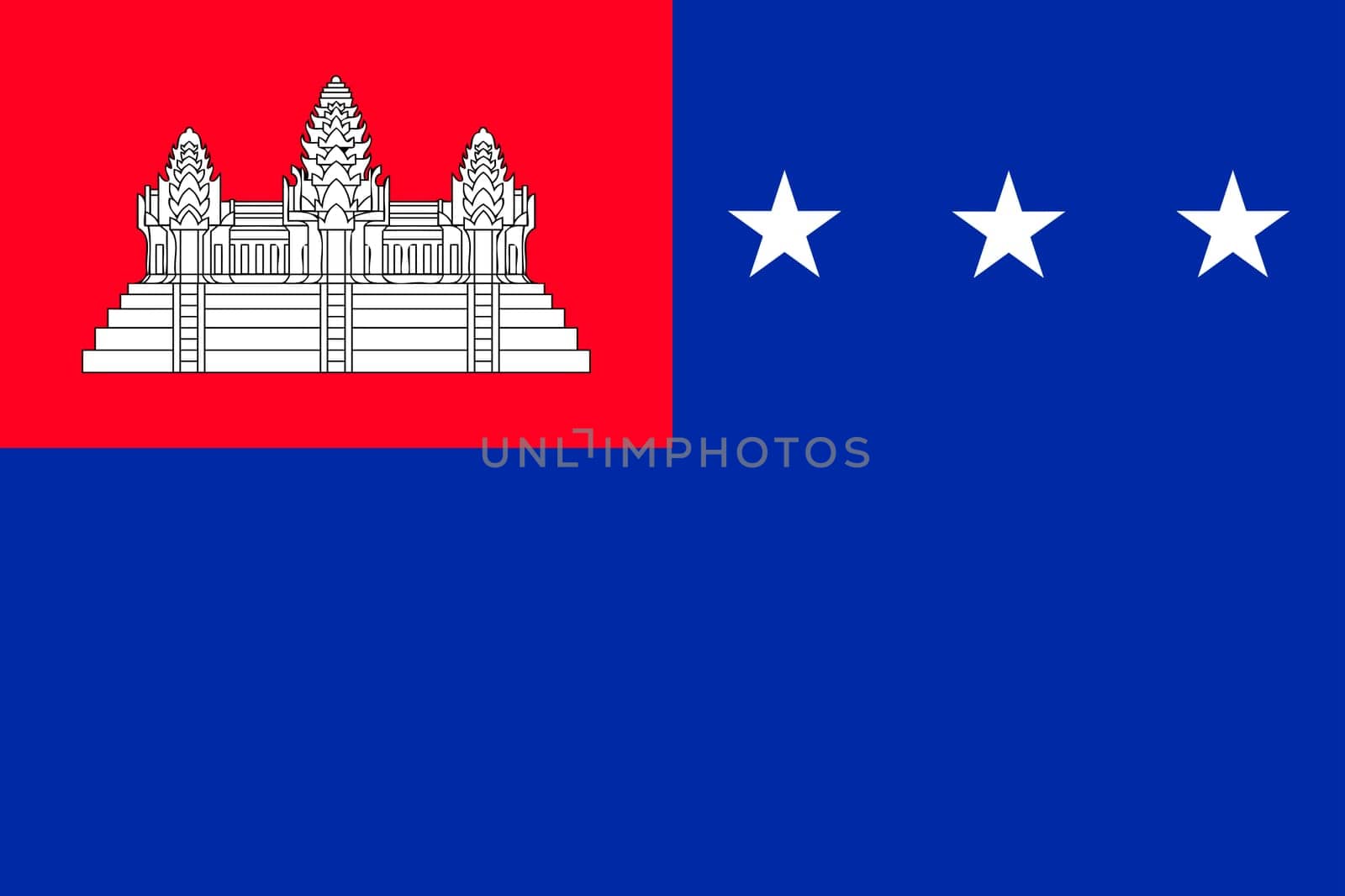flag of Combodia. Illustration vector of Combodia flag. EPS10