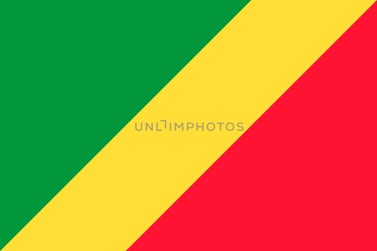 Official current vector flag of the Republic of the Congo