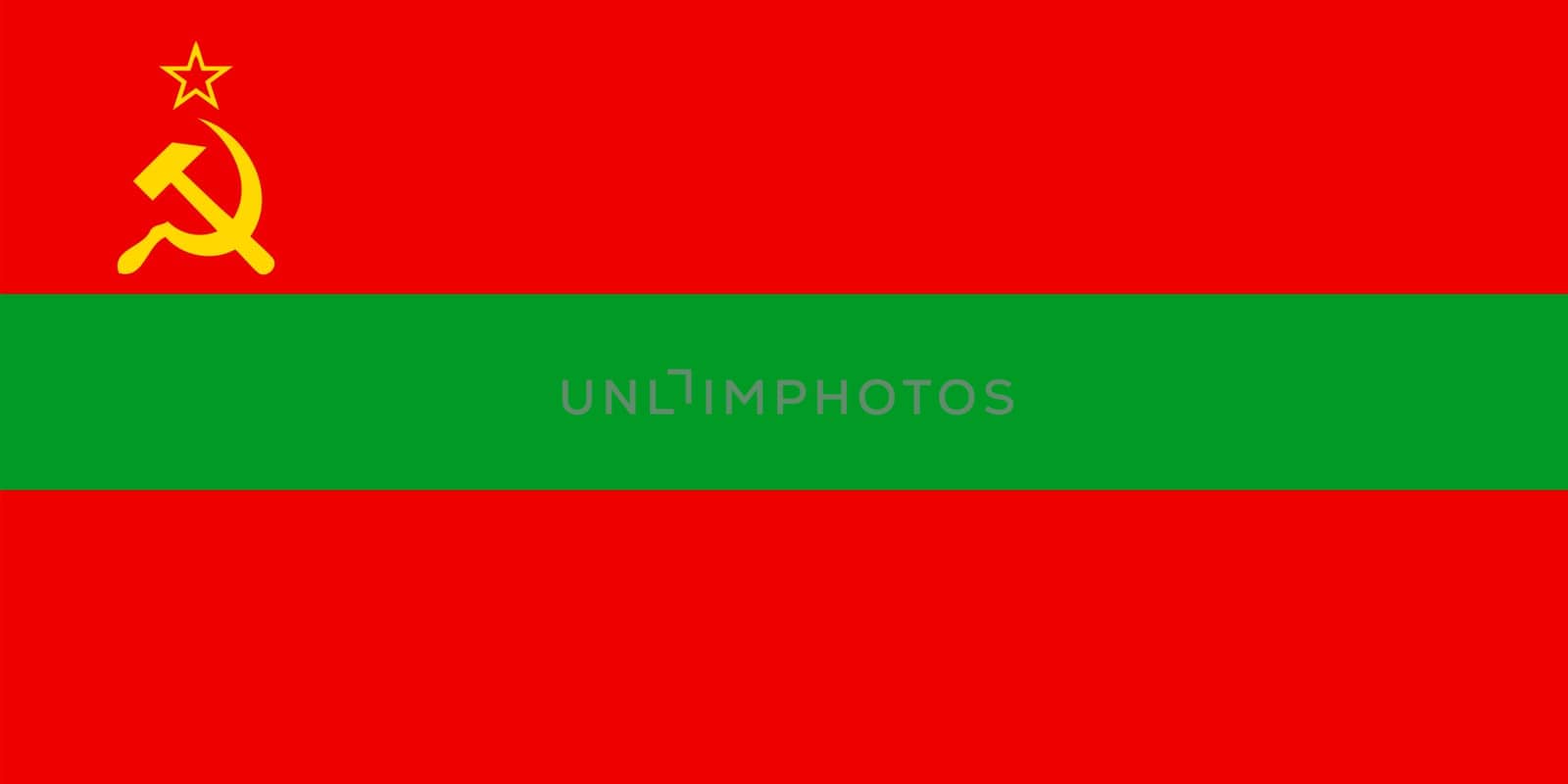 Vector Illustration of the Historical Timeline Flag of the Moldavian Soviet Socialist Republic from 1952 to 1990