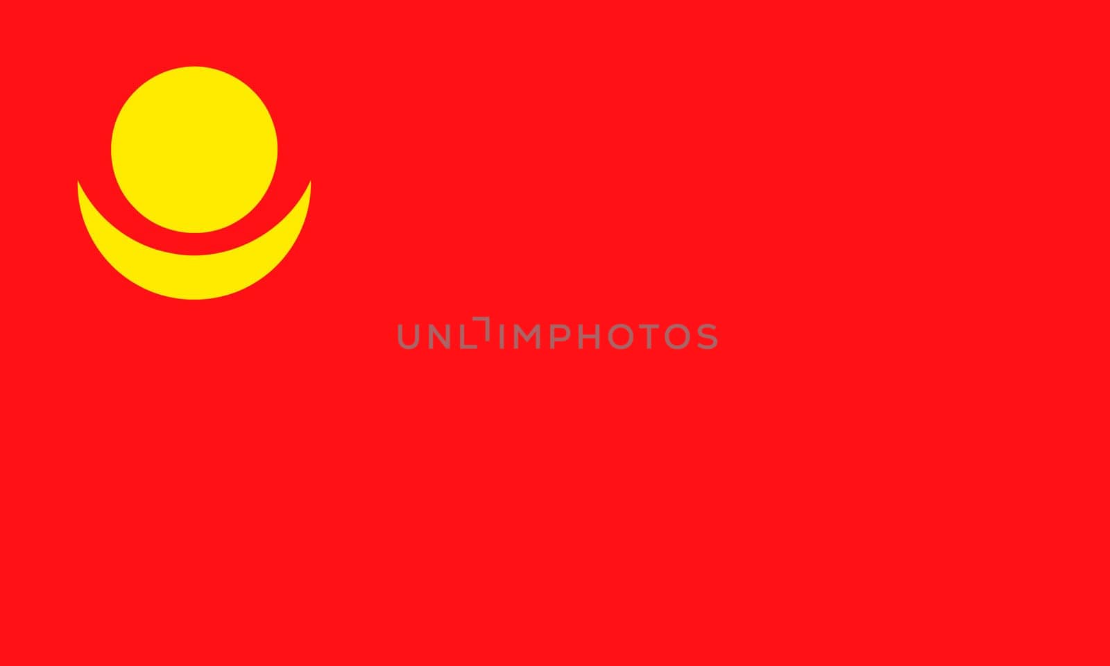 Vector Illustration of Mongolian People's Republic (1921-1924) flag isolated on light blue background. Illustration Mongolian People's Republic flag with Color Codes.