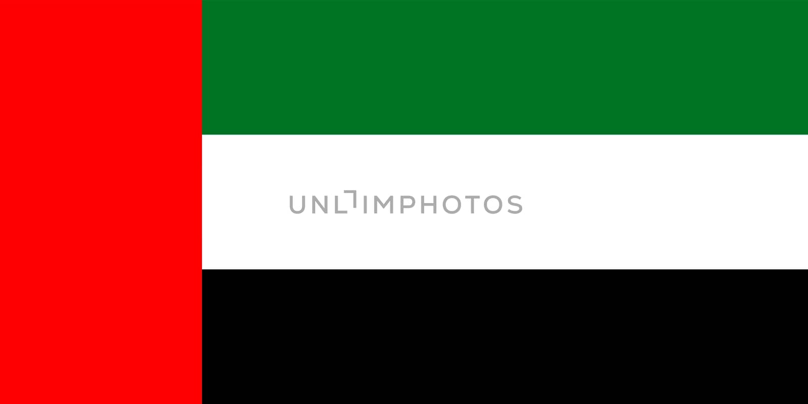 Vector flag of United Arab Emirates. Accurate dimensions and official colors. Symbol of patriotism and freedom. This file is suitable for digital editing and printing of any size.