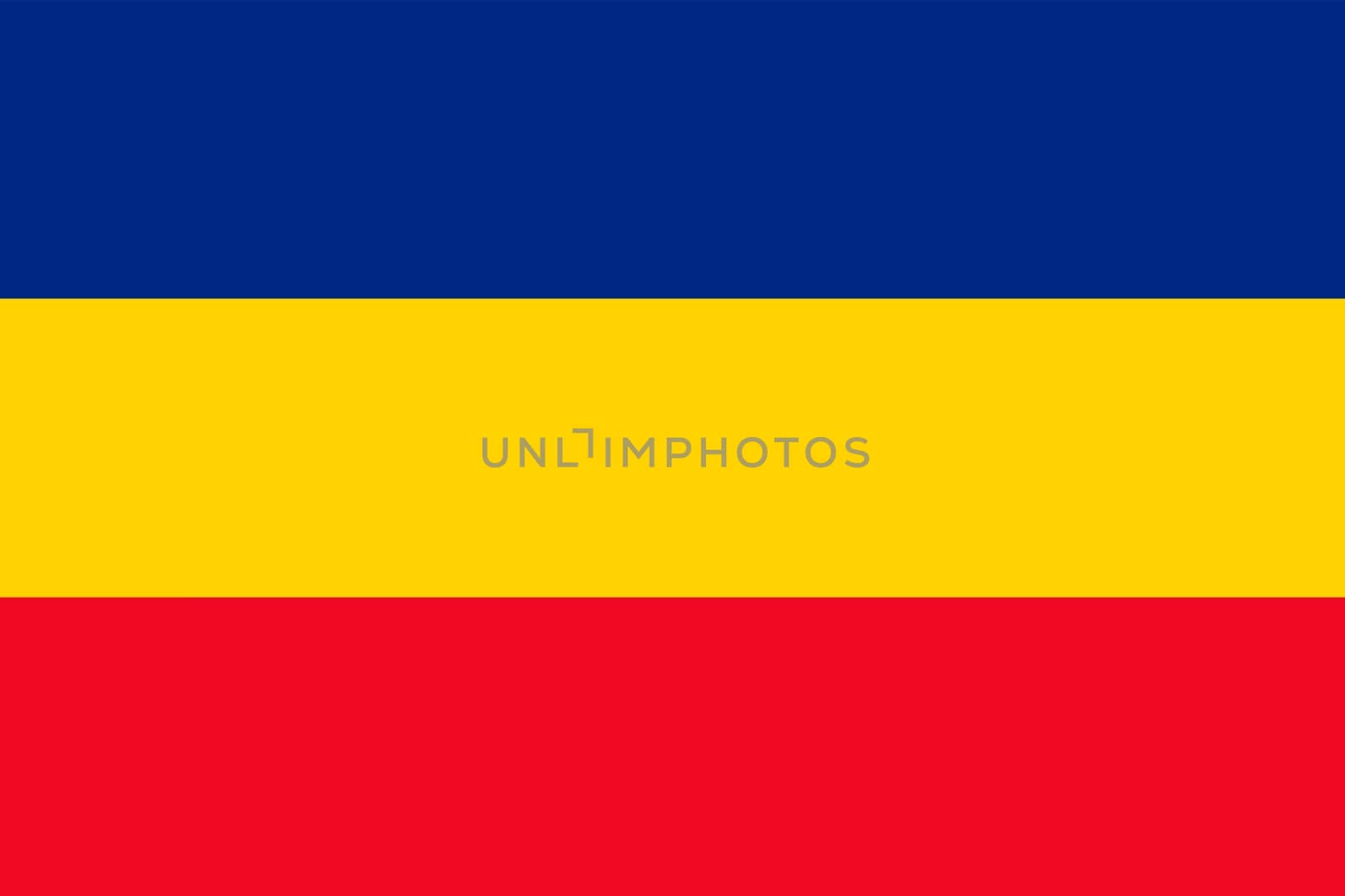 Vector Illustration of the Historical Timeline Flag of the United Principalities of Wallachia and Moldavia from 1859 to 1862