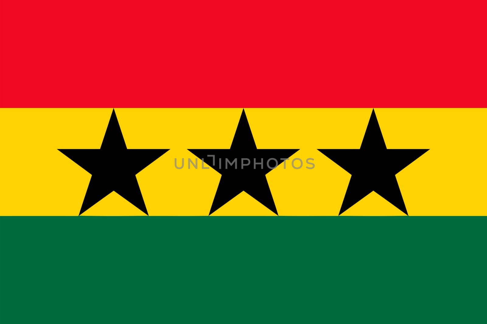 Vector Flag of the Union African States in Original Colors