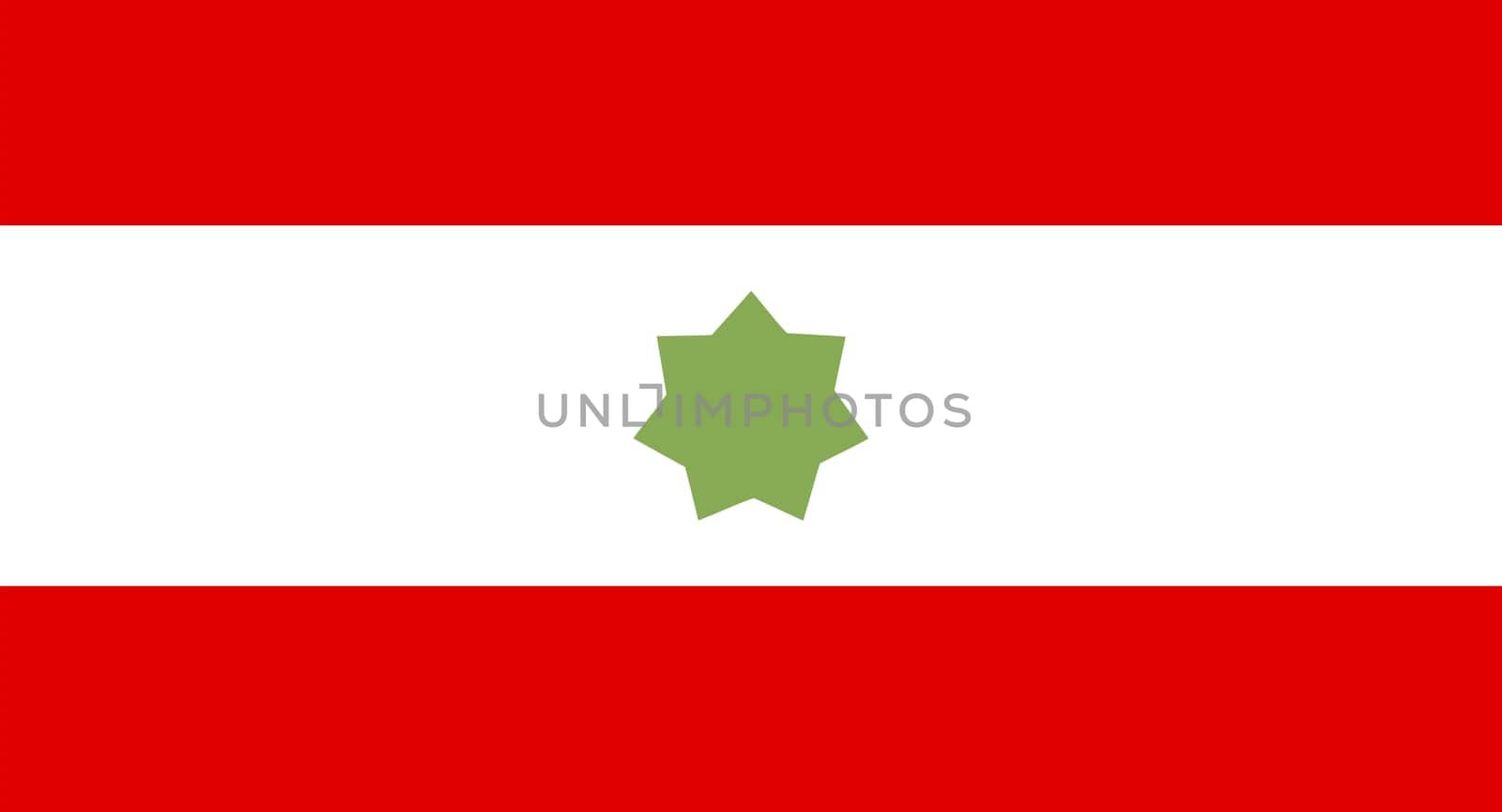 Historical flag of United Arab Emirates. Correct proportion and color