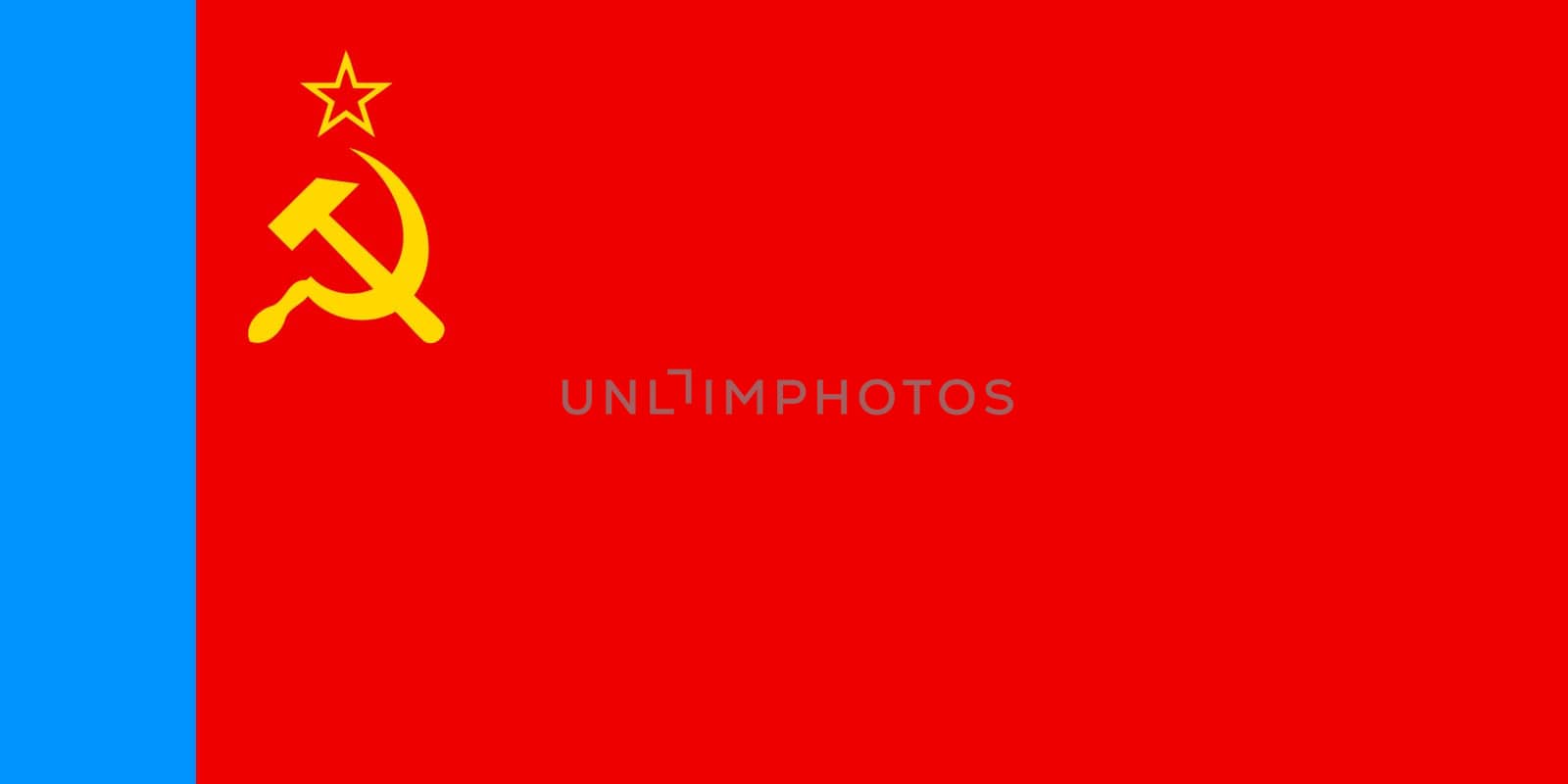 Russian Soviet Federative Socialist Republic Flag (1954-1991) Flag. Soviet Union Flag vector illustration