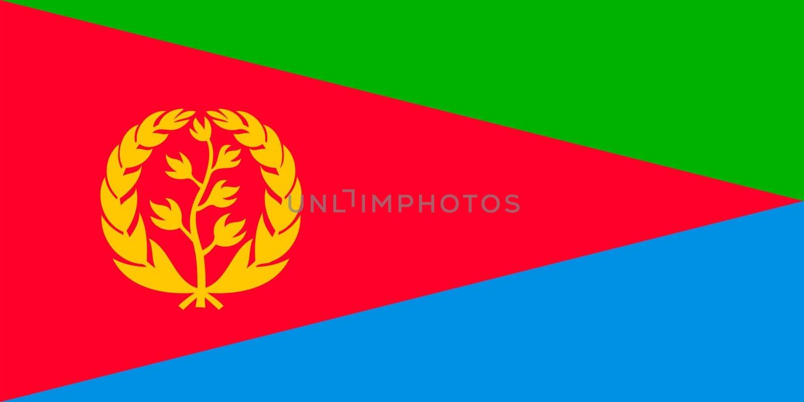 Flag of Eritrea vector image
