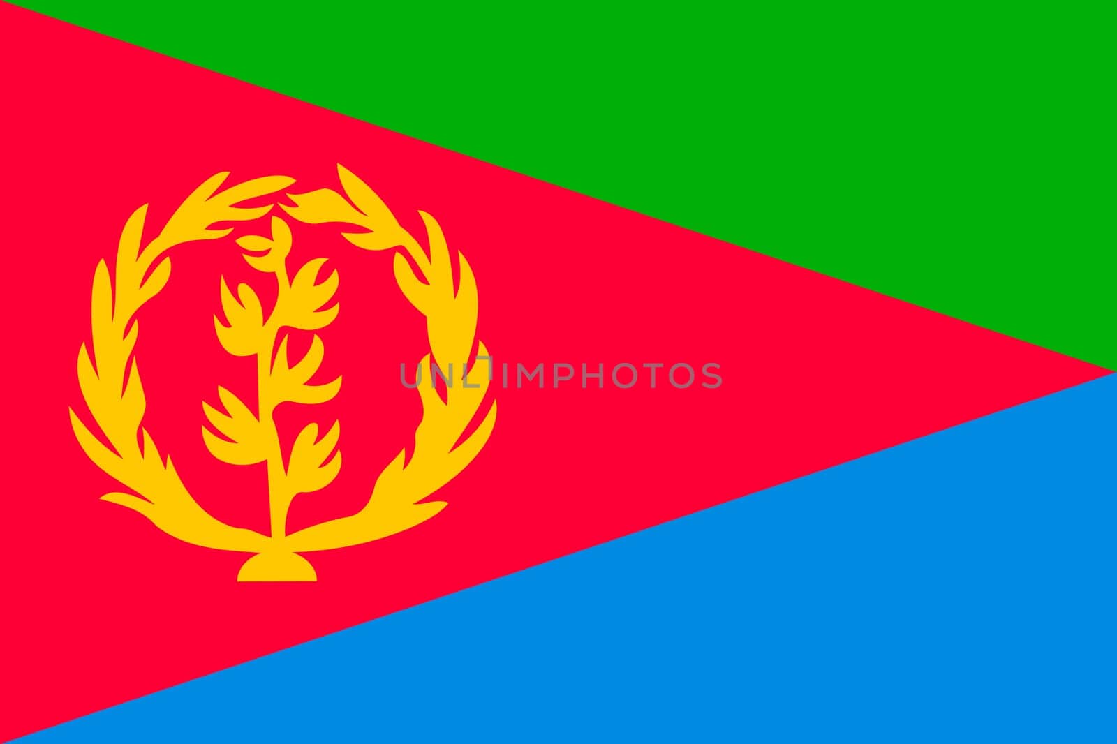 Flag of Eritrea vector image