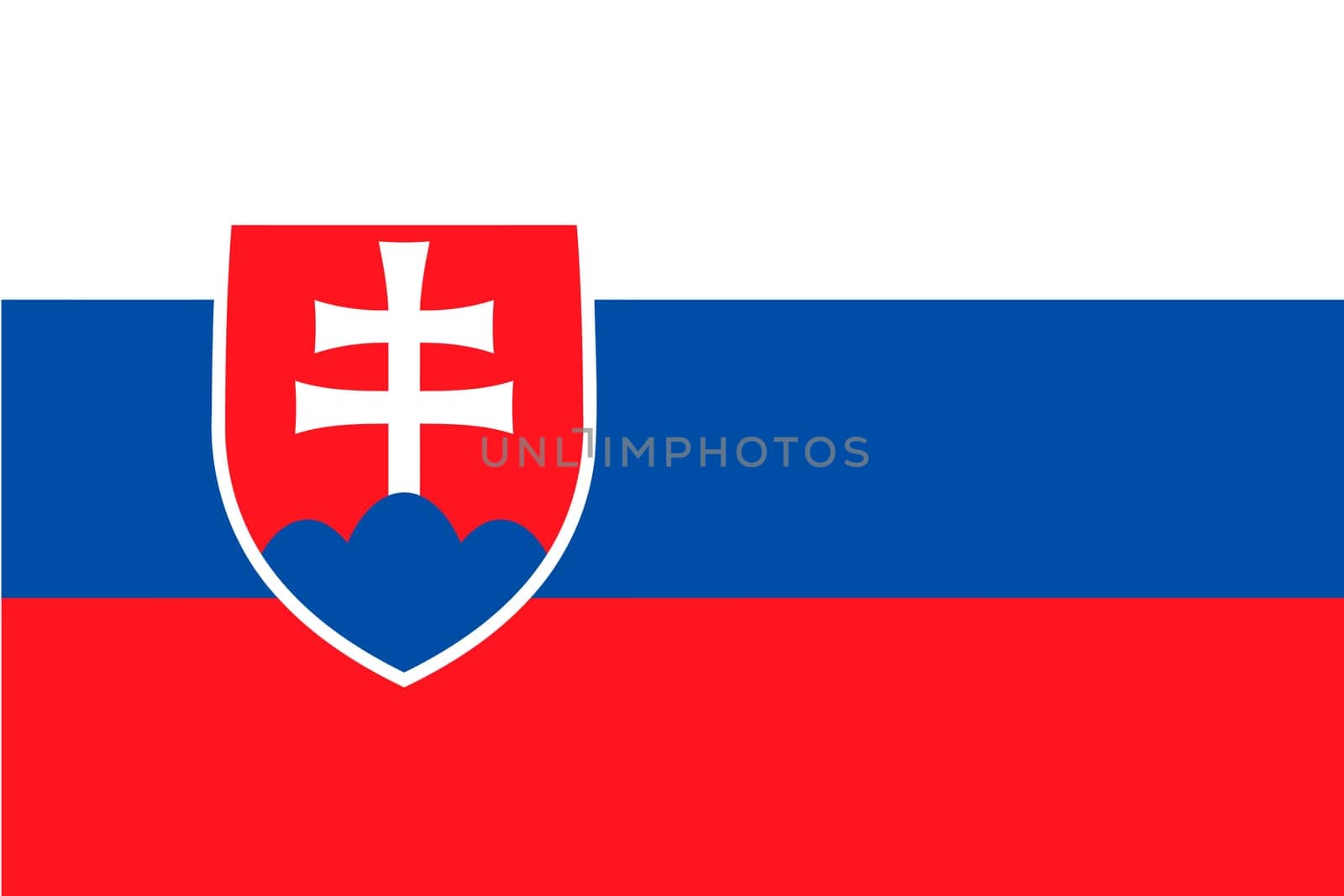 Flag of Slovakia. page symbol for your web site design Slovakia flag logo, app, UI. Slovakia flag Vector illustration, EPS10.