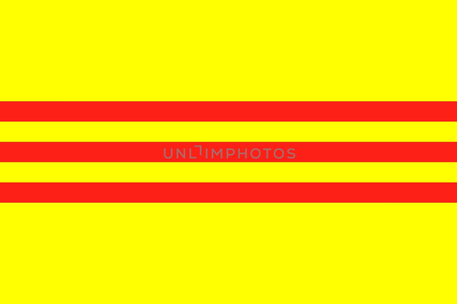The previos national flag in yellow with red stripes of the state of South Vietnam