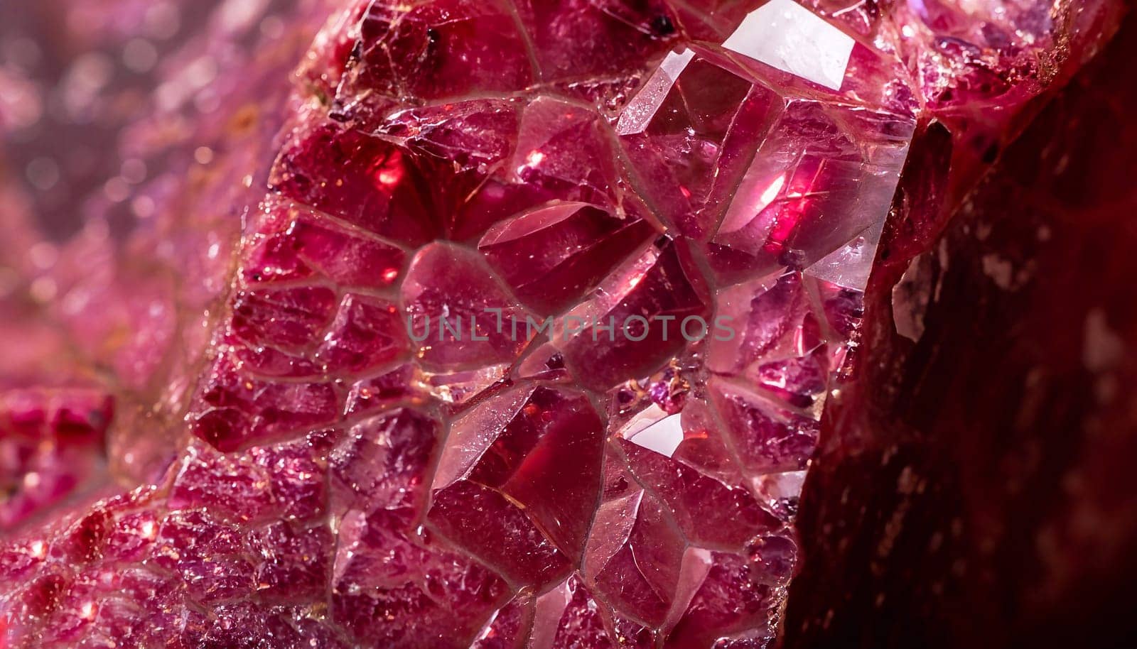Inside of amathyst quartz geode. aquamarine natural quartz blue gem geological crystals texture background. vertical photo