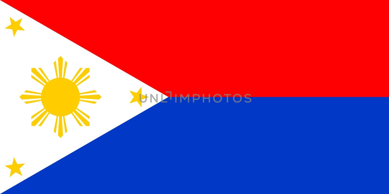Philippines flag logo icon set, rectangle flat icons, circular shape, marker with flags.
