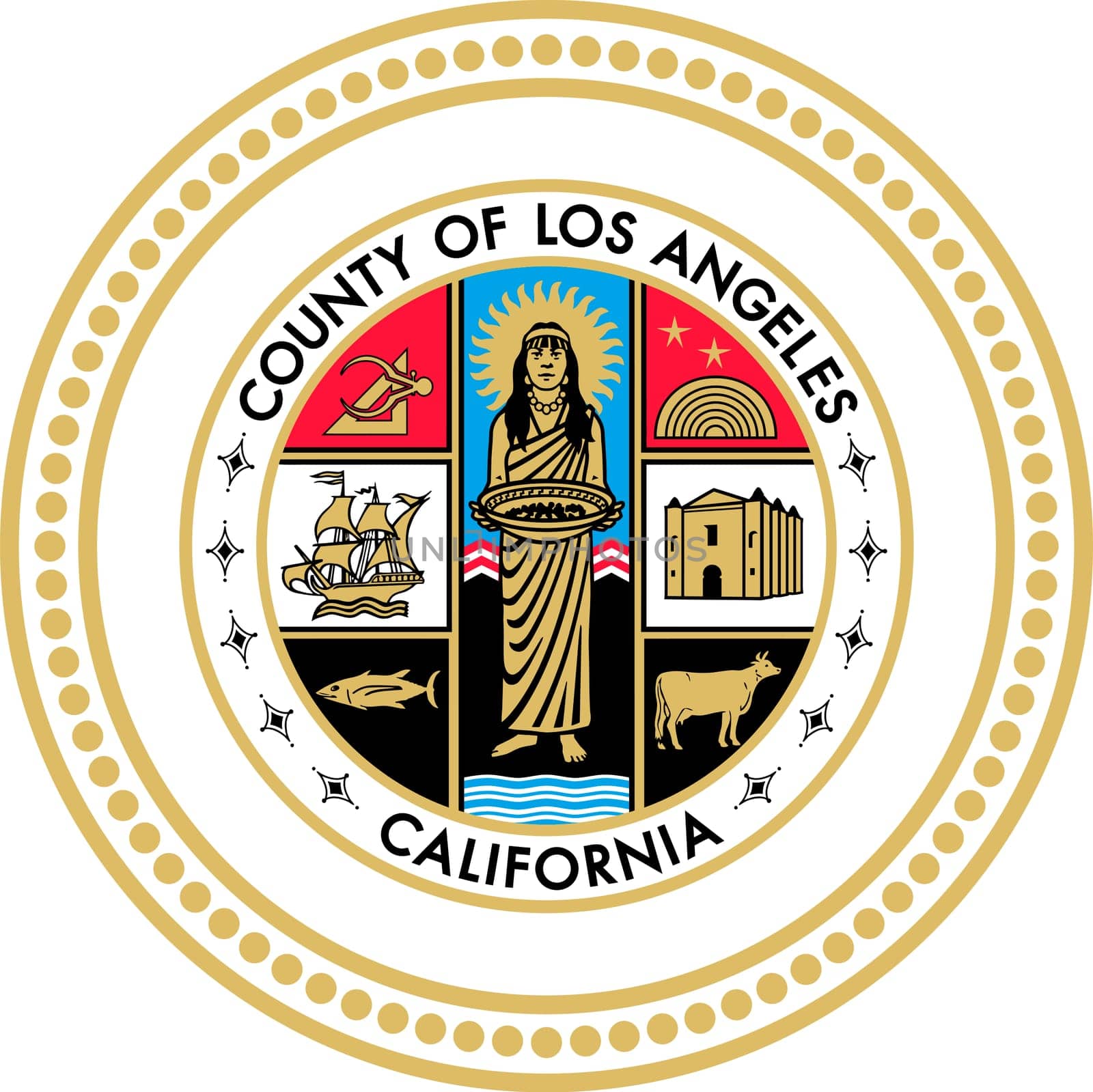 SEAL OF LOS ANGELES COUNTY CALIFORNIA USA