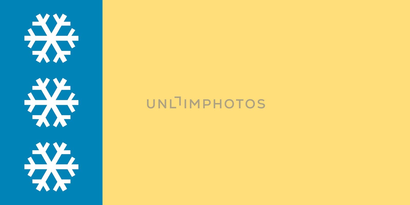 Vector realistic illustration of Ukrainian flags on a transparent background.