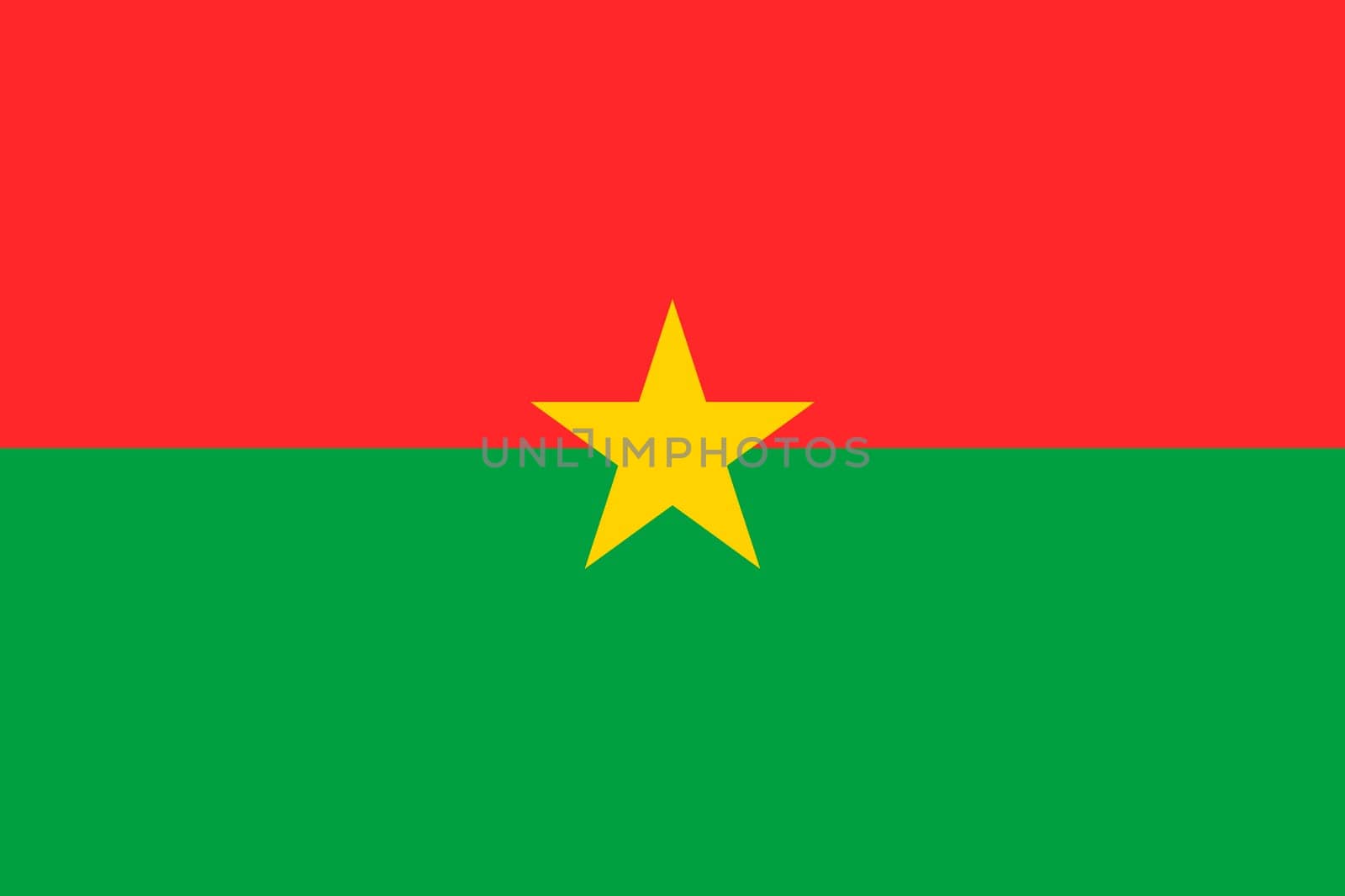 Flag of Burkina Faso. Vector illustration.