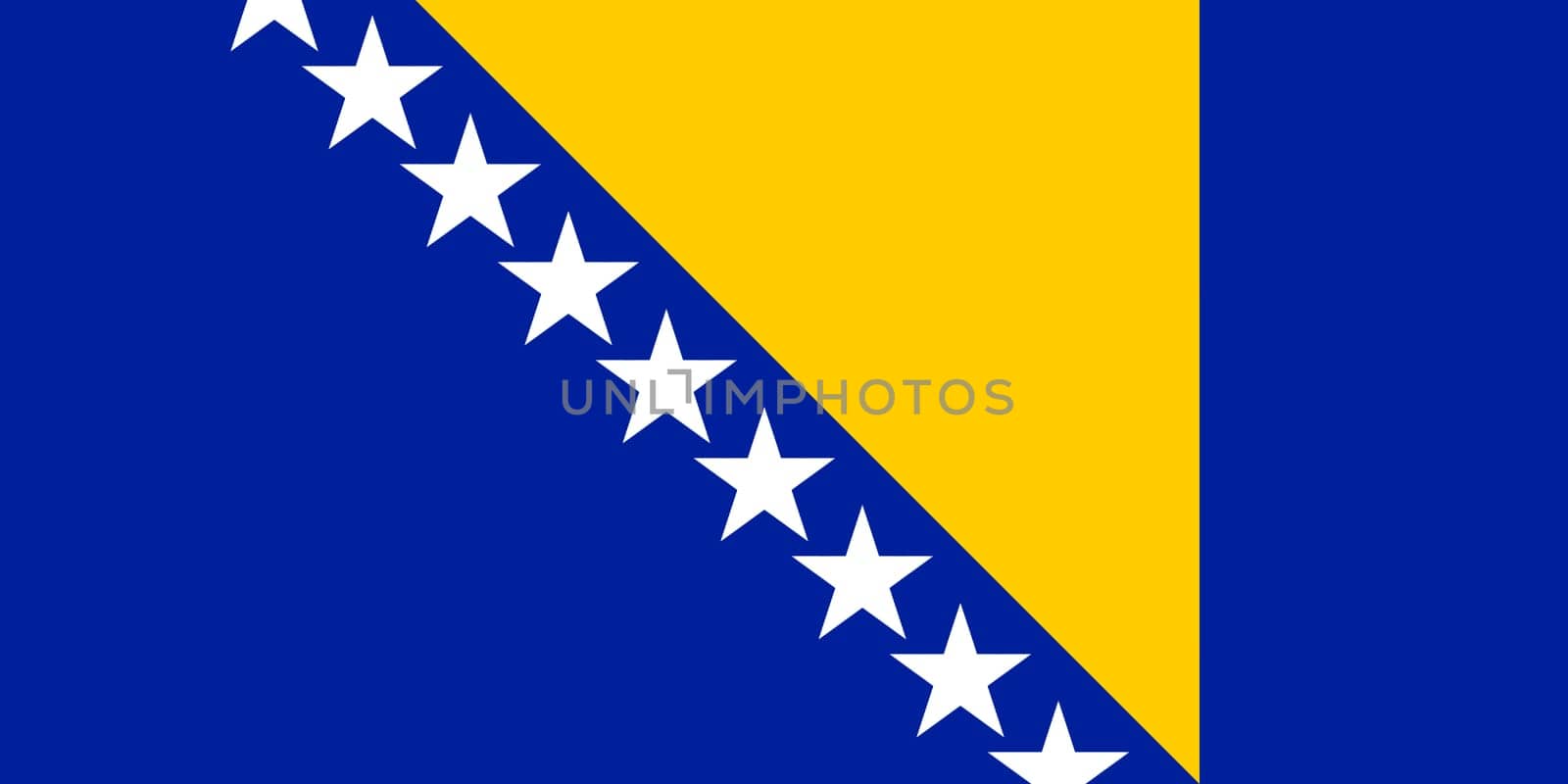 Flag of Bosnia and Herzegovina.