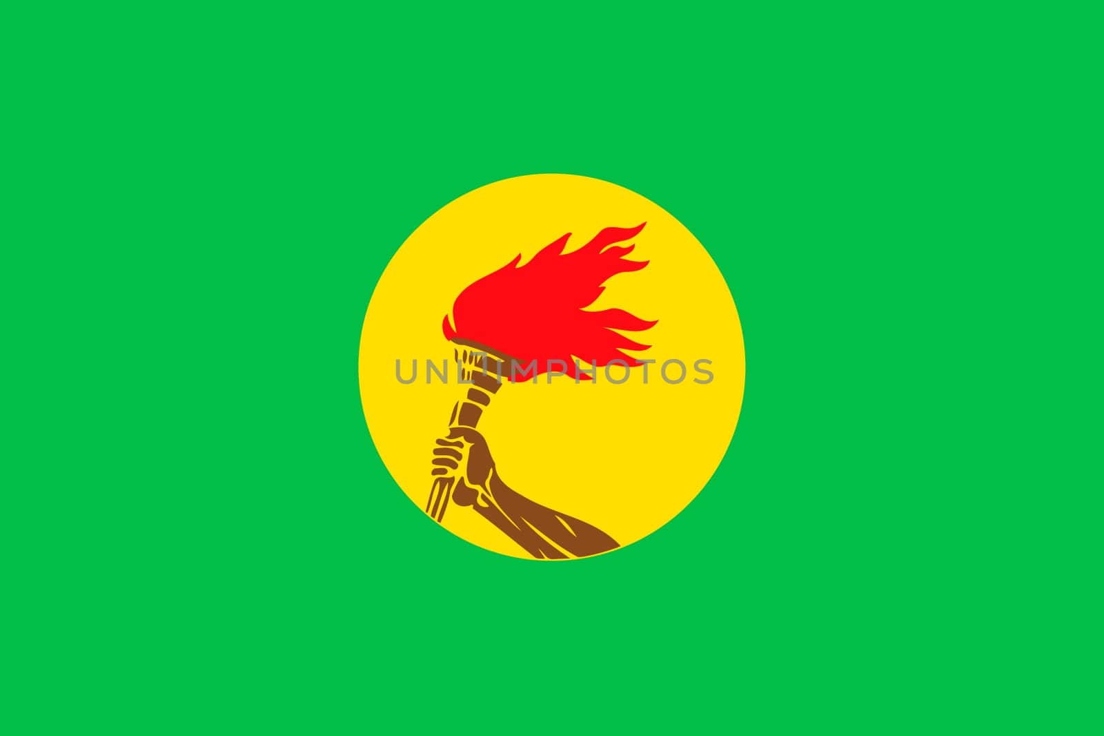 Zaire flag, Heart vector, sticker, eps10