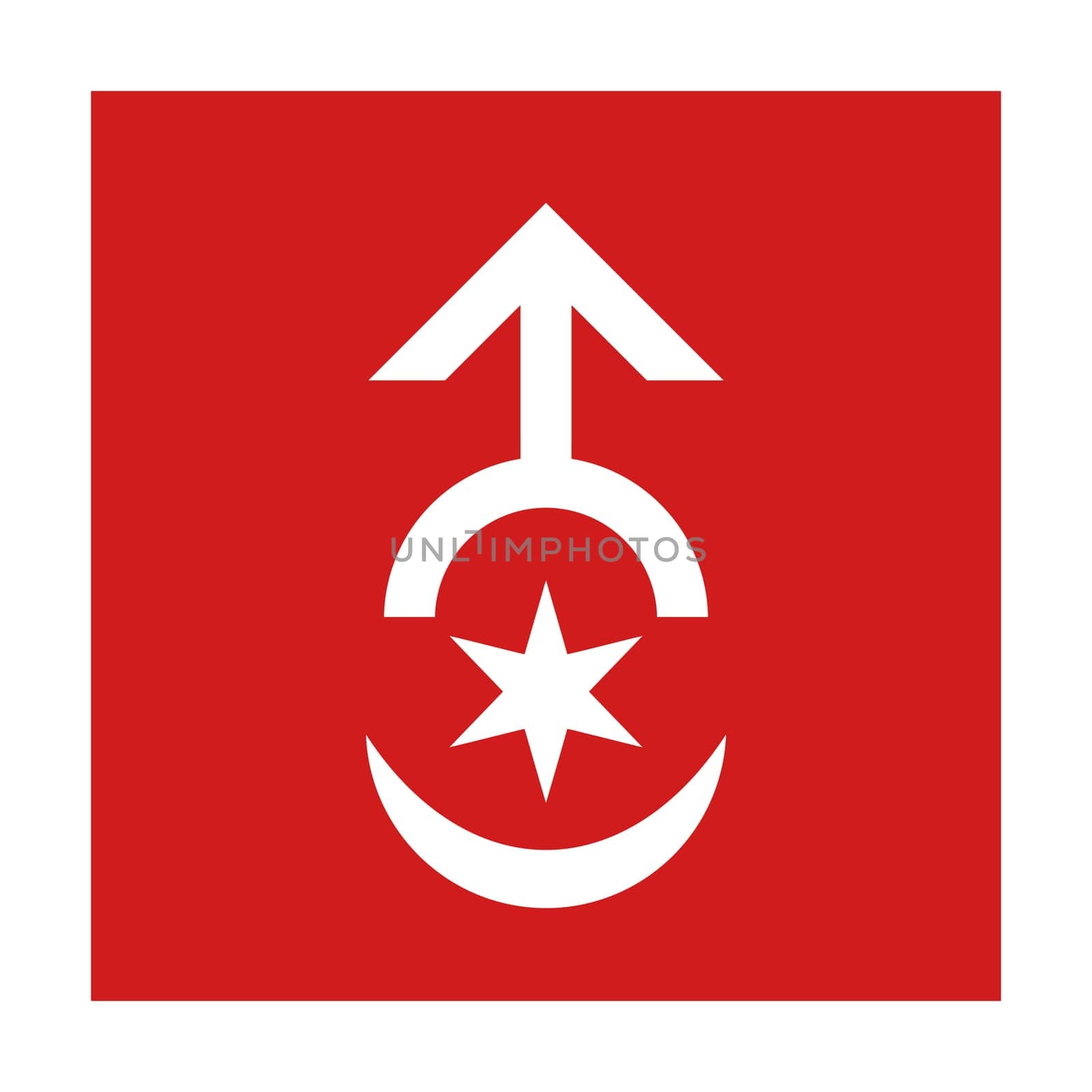 Vector realistic illustration of Flag Starokostyantynov on a transparent background.