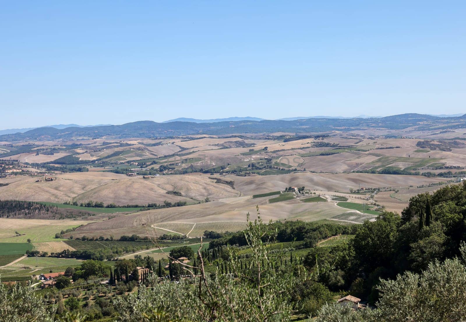 The rural landscape near Pienza in Tuscany. Italy