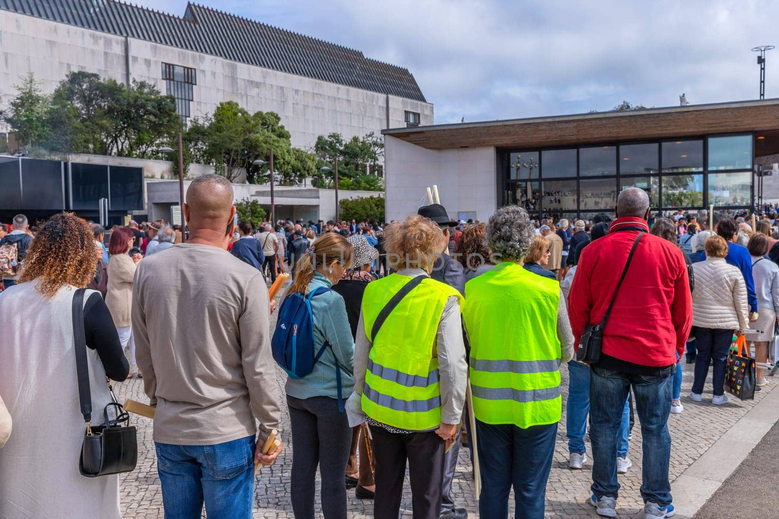 Fatima, Portugal - April 30, 2023: Church ceremonies related to the apparitions of Our Lady of Fatima, Portugal