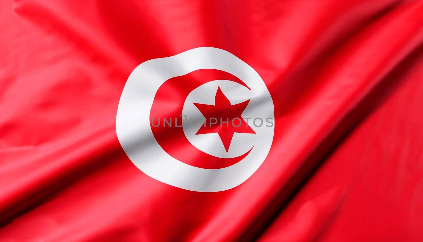 Abstract smooth silk background with the country flag